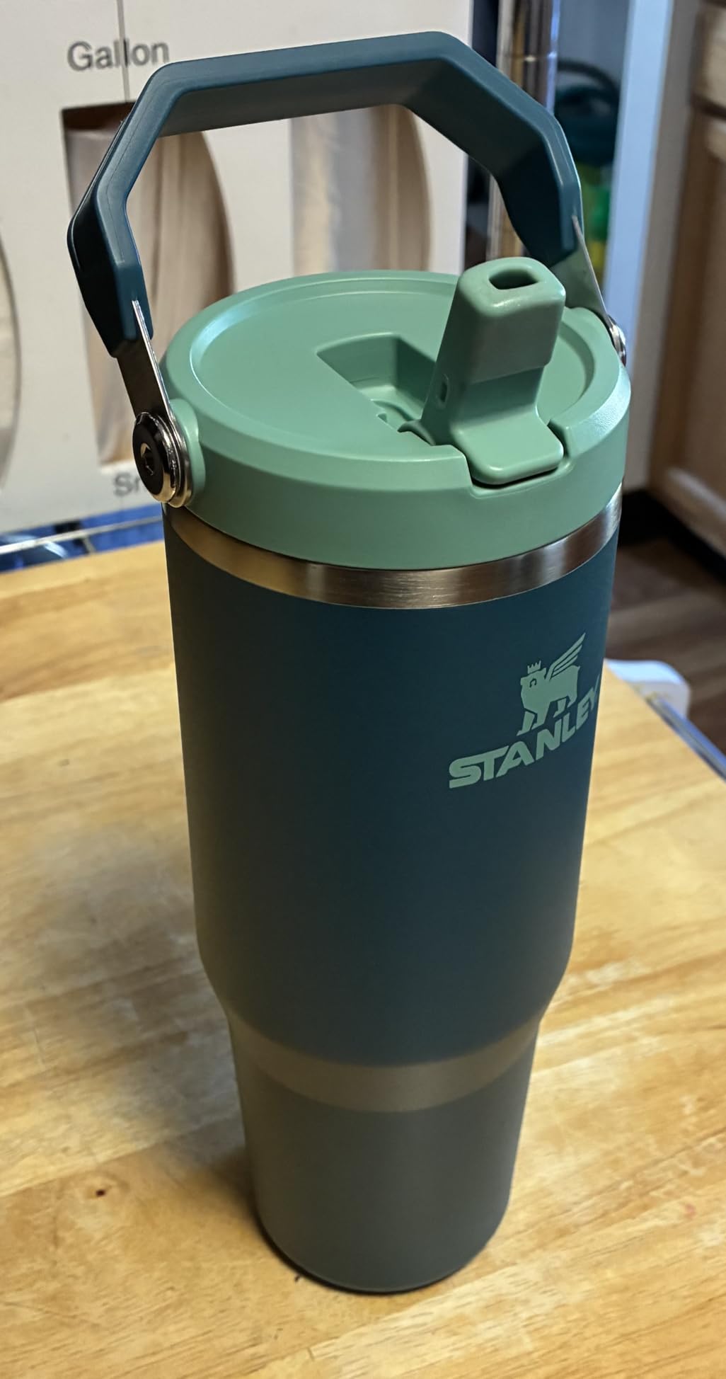 Stanley IceFlow 2.0 Flip Straw Tumbler with Handle 30 oz | Twist On Lid and Flip Up Straw | Leak Resistant Water Bottle | Insulated Stainless Steel | Dried Pine customer photo 2