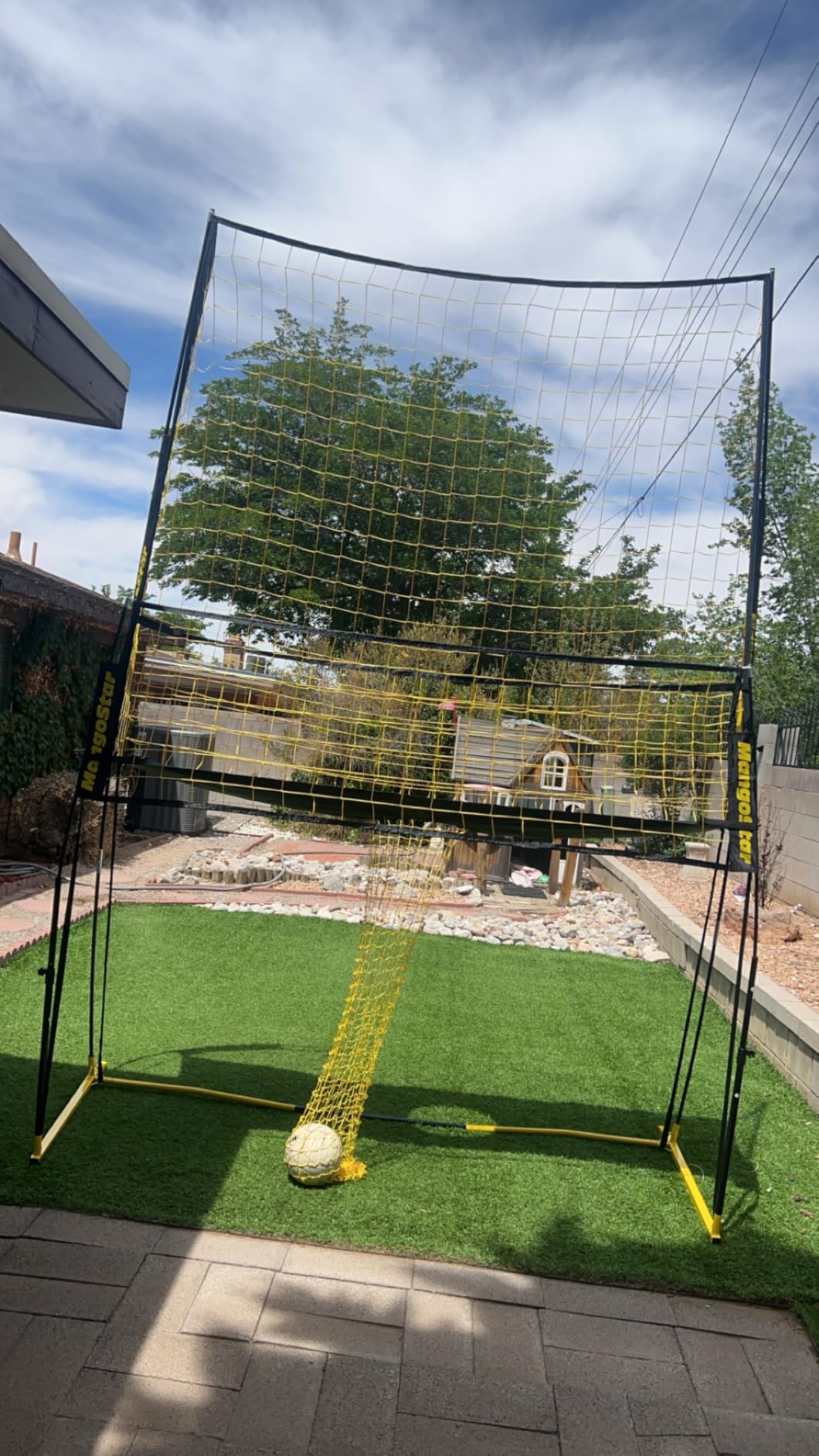 MangoStar Volleyball Training Equipment - Volleyball Net System with Freely Height-Adjustable customer photo 2