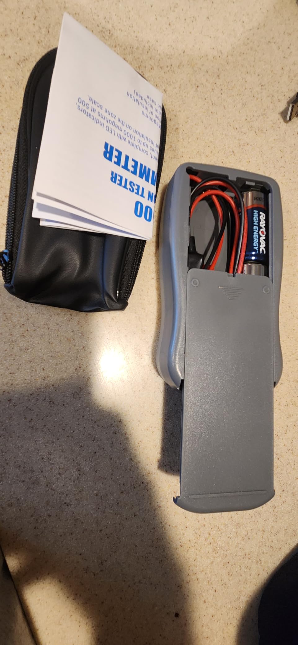 M500 Insulation Tester MEGOHMMETER, Compatible with Supco M500 Electronic Megohmmeter, Multimeter Tester, Compressor Tester HVAC, 1000 Megohms at 500 Volts, with Soft Carrying Case customer photo 1