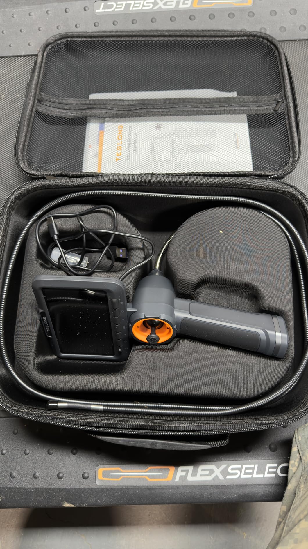Teslong 360 Articulating Borescope with Light, 5'' Monitor Industrial Inspection Camera with 4-Way Joystick Articulation, HD Endoscope Camera for Automotive, Pipes, and Mechanics (0.24inch-5FT) customer photo 2