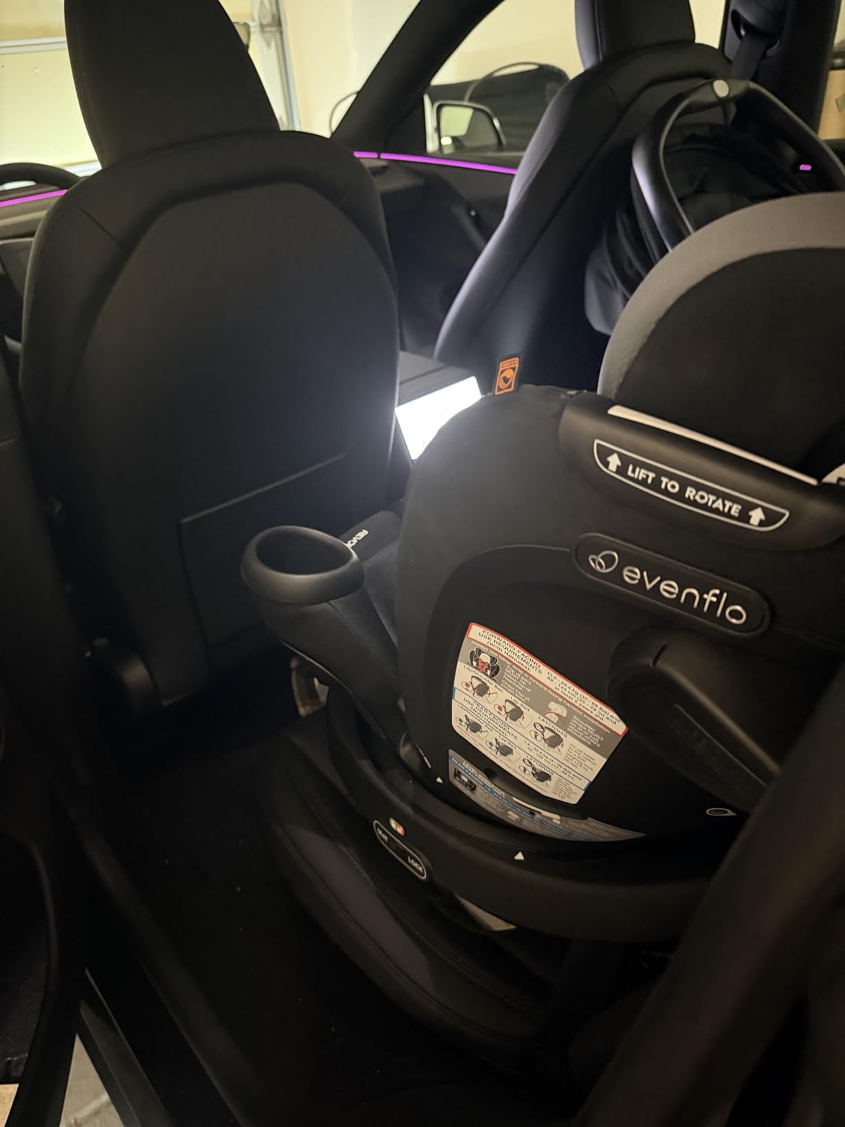 Evenflo Revolve360 Extend Convertible Car Seat with 360 Degree Rotation, Extended Rear-Facing, Revere Gray customer photo 1
