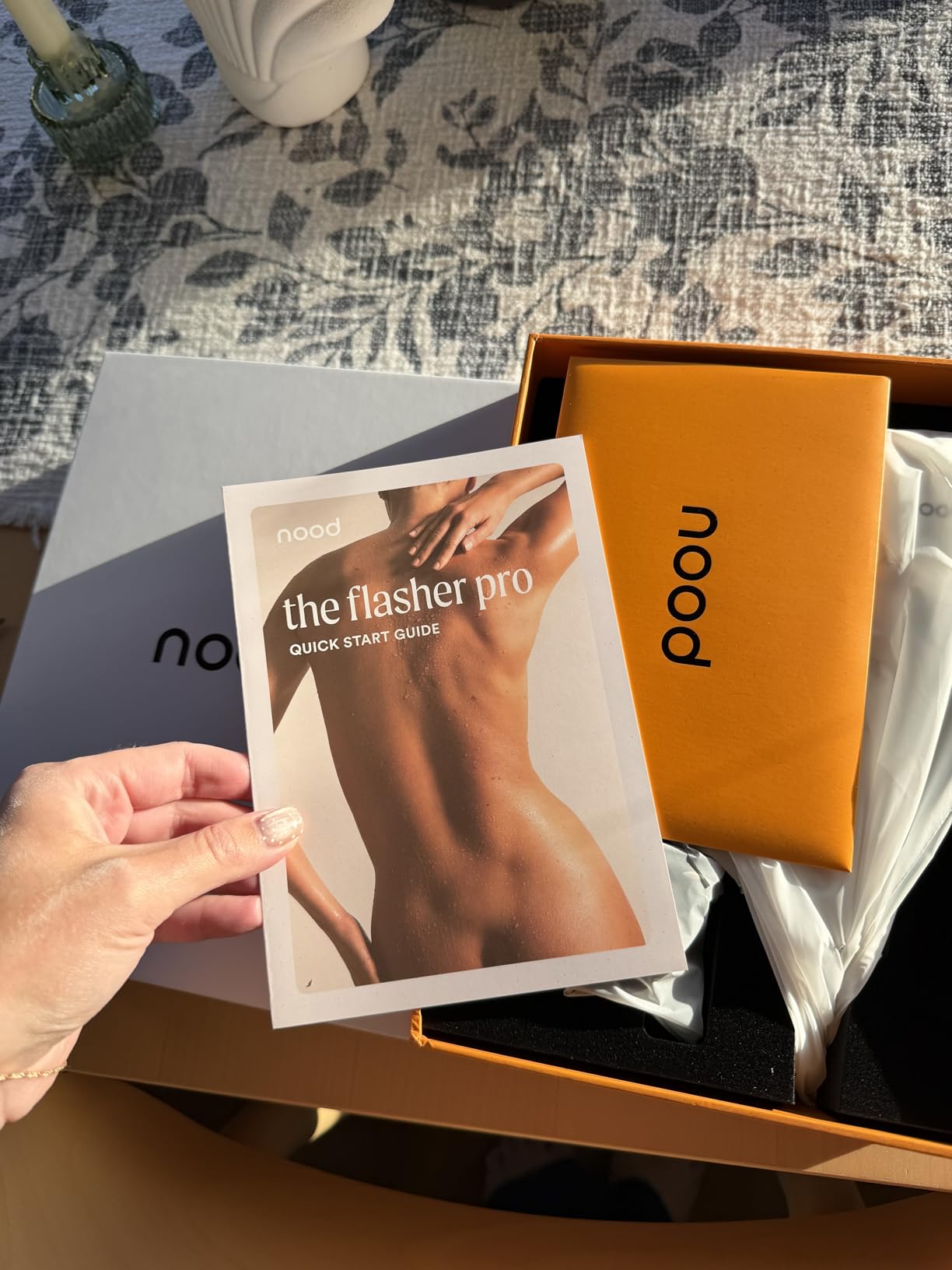 Nood Flasher Pro - Forbes Best Product 2026 - IPL Laser Hair Removal Device For At Home Use - Pain-Free, Permanent, Visible Results After First Use & Works Everywhere Hair Grows - Gloss White customer photo 1
