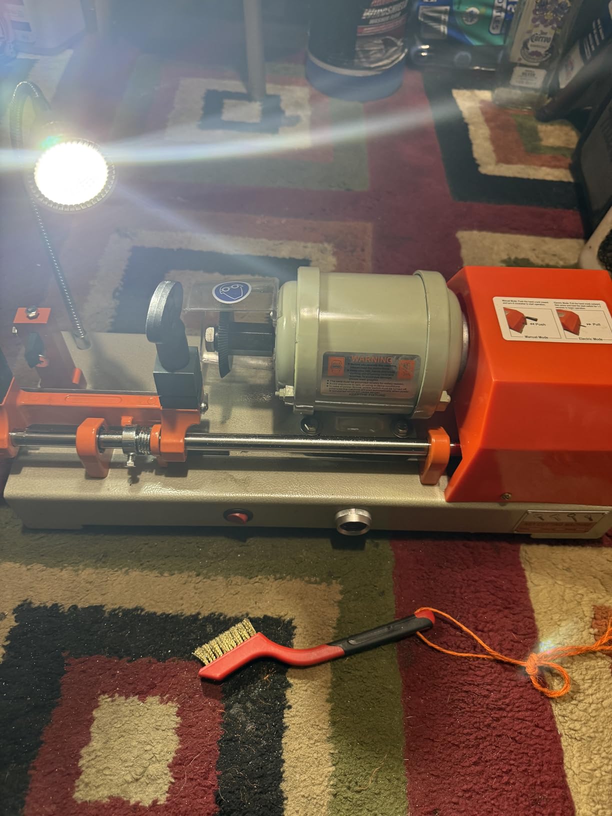 Vertical Key Cutting Machine Key Cutter Cutting Machine Drilling Machines with Bits 110V Vertical Keys Maker Machines customer photo 1