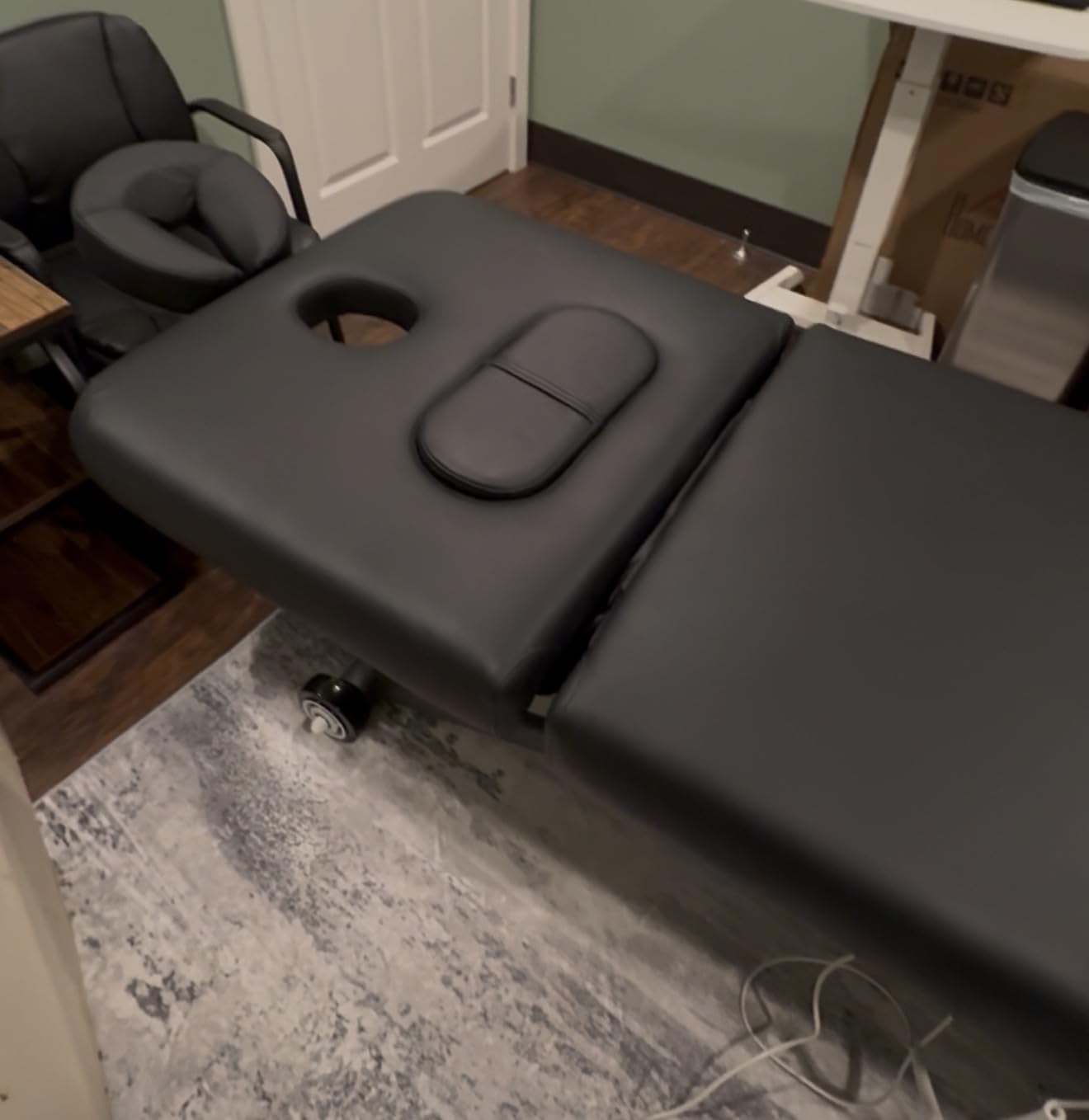 Dolonm Electric Massage Table, Electric Lift Motor and Manual Backrest Adjustable for Treatment/Medical Spa/Facial Bed/Beauty Bed - 31.2