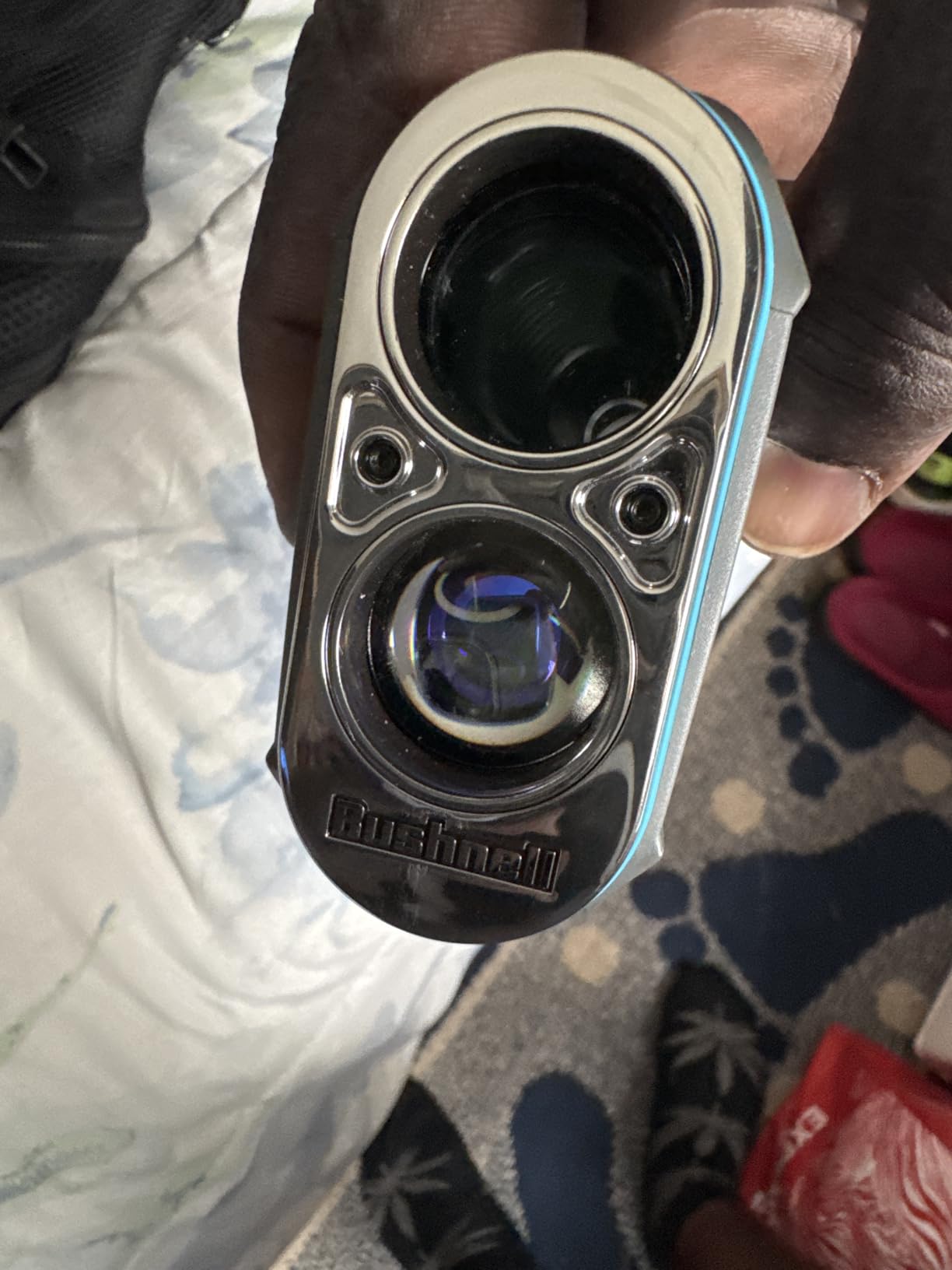 Bushnell Golf Tour Hybrid Laser Rangefinder, Blue | GPS, Slope Compensation, Pinseeker w/Visual JOLT, Magnetic Cart Mount, Front/Center/Back Distances, 1300 Total Yard Range customer photo 2