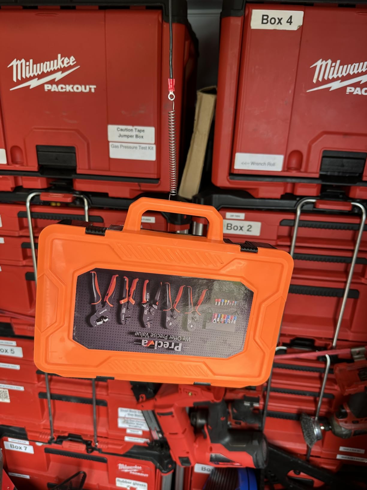 Preciva Crimping Tool for Insulated Terminals Wire Connectors, AWG20-10 Ratchet Crimper with 425 Pcs Insulated Terminals Connectors customer photo 1