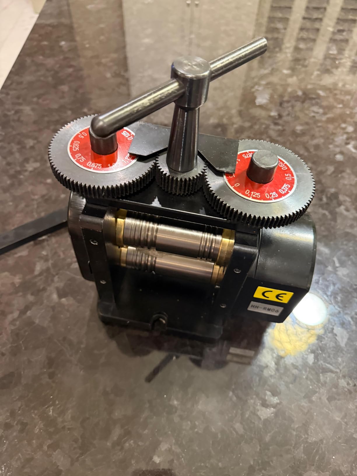 Lakimi Black 130MM Rolling Mill Machine - Flat Metal Jewelry Engraving Tool for Ring Making, Gold & Silver Processing LK-RM01A customer photo 2