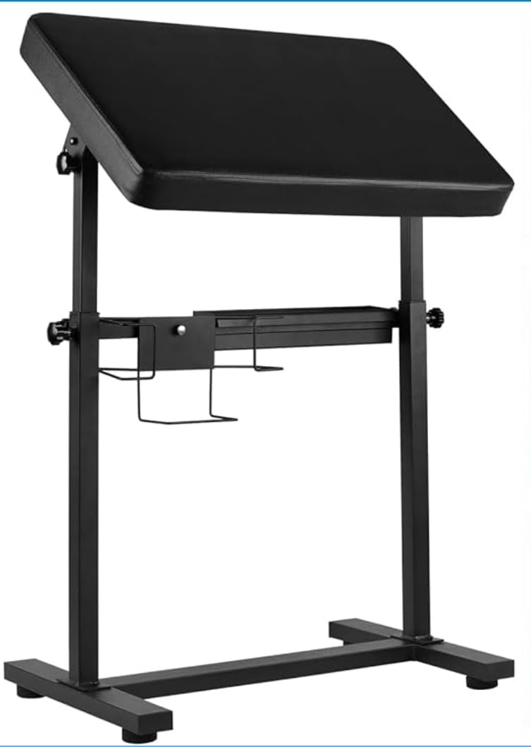 Tattoo Arm Rest Stand, Large Armrest Tattoo with Rack and Storage Compartment, Tattoo Armrest Stand with PU Leather Soft Sponge Pad, Adjustable Height & Angle for Tattoo Supplies customer photo 2