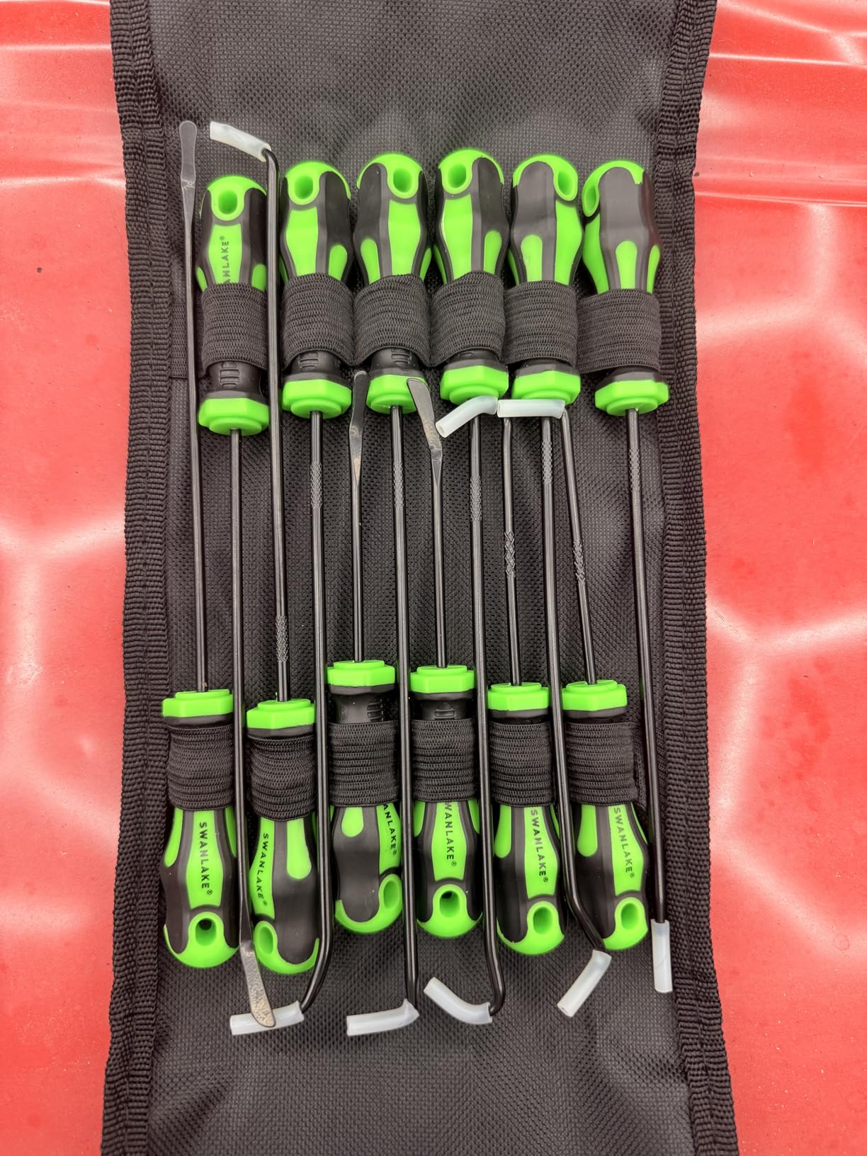12-Piece Pick and Hook Tool Set, Automotive Mechanic Tools, Car Auto Oil Seal/O-Ring Seal Hook Kit, Lock Pick Set, Mini & Long Precision Hooks for Hoses, Gaskets, Seal Puller Removal customer photo 1