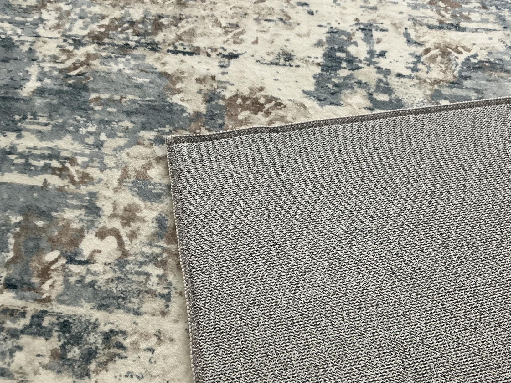 XLUEZ 8x10 Area Rugs for Living Room, Washable Modern Abstract Large Area Rug Neutral Soft Non Slip Kids Rug Stain Resistant Indoor Carpet for Bedroom Nursery Dining Children's Room(Blue, 8'x10') customer photo 1
