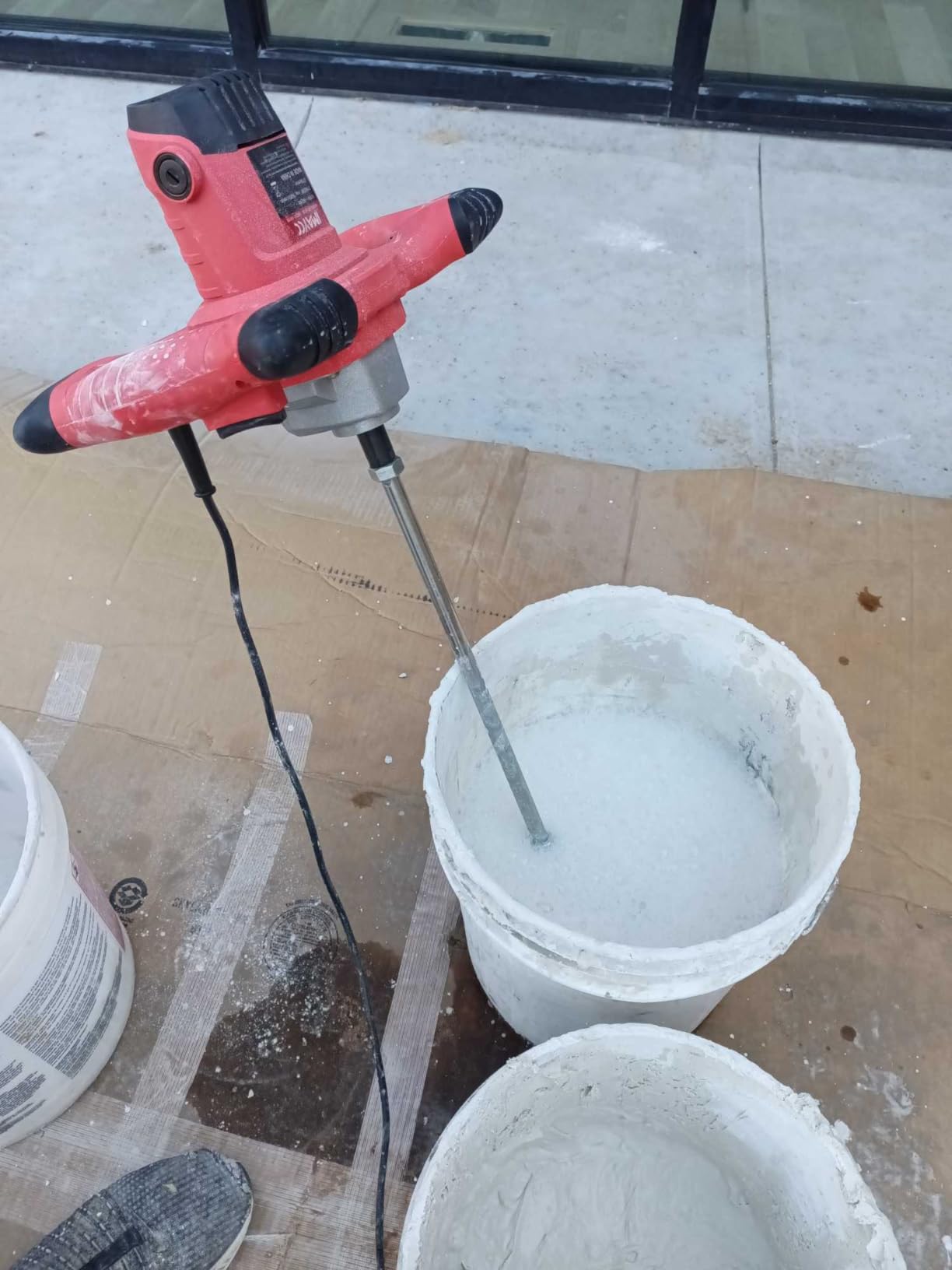 IMAYCC Drill Mixer, 3200W 20A Concrete Mixer for Drill, 110V Corded Variable Speeds Cement Mixer, Mixing Drill for Mud, Mortar, Paint, Grout, Plaster, Thinset customer photo 1