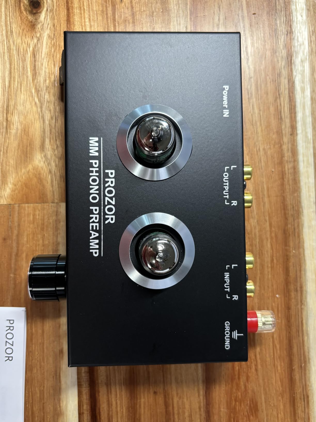 PROZOR Vacuum Tube Phono Preamp, JAN GE5654 Tube, for MM Turntable Phonograph & Record Player, Mini Headphone Amp for Home Audio Systems Stereo Amplifier, with 15V Power Adapter customer photo 2
