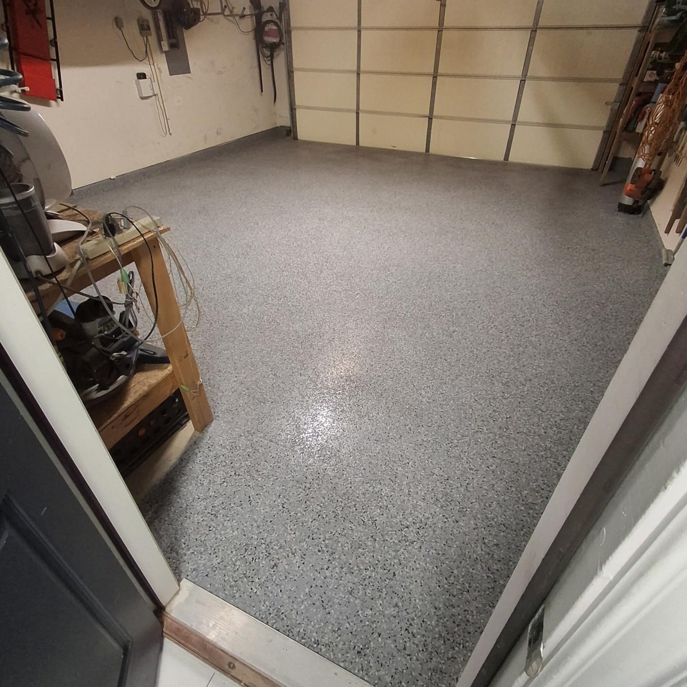 Gorilla Epoxy Garage Floor Coating Kit, 12 Pieces, 550 sq. ft. Coverage | High Gloss Gray Finish, 100% Solids, Superior Adhesion, Incredibly Durable, Ideal for Concrete Flooring customer photo 1