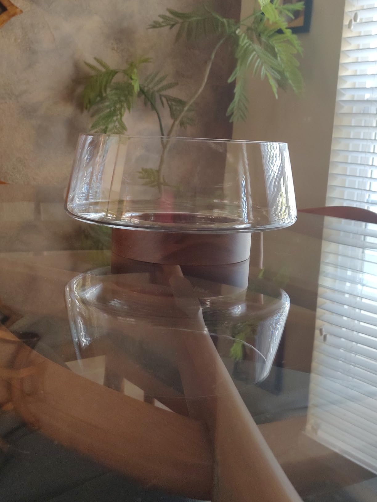 Large Glass Salad Bowl with Lid Set, 5.7 L Decorative Glass Mixing Bowl, Trifle and Serving Bowls with Lids as Cheese Charcuterie Board and Plate, Comes with Wood Serving Utensils customer photo 1