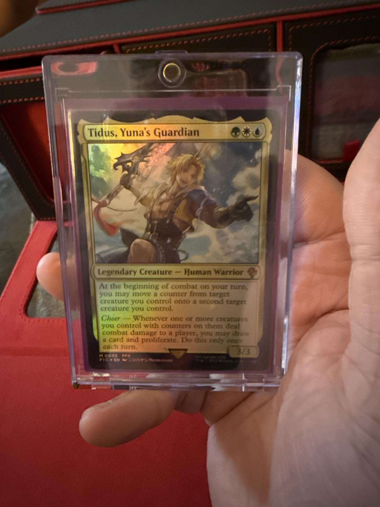UAONO MTG Deck Box, 6-Deck Modular Commander Deck Box with Dice Tray, Hold 600+ Double-sleeved Cards, Modular TCG Card Deck Box customer photo 2