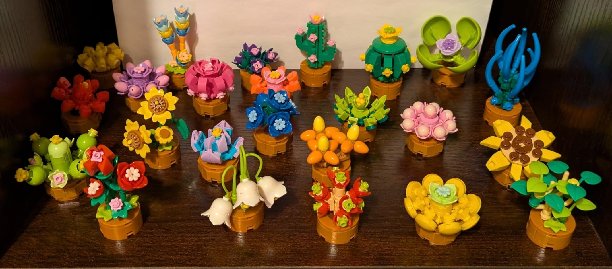 24 Pack Flowers Succulents Party Favors for Kids Building Set - 1012PCS Botanical Bonsai 3.6mm Mini Building Blocks Toy for Goodie Bags Stocking Stuffers Classroom Prize Birthday Gifts for Girl Boy 6+ customer photo 2