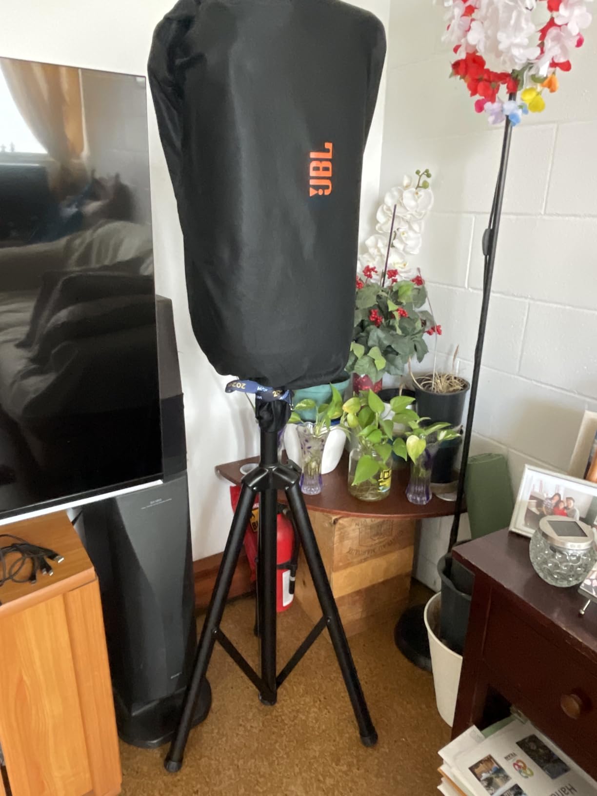 Pyle Universal Speaker Stand 2-Pack - Heavy Duty Tripod Mount Holder Set, Height Adjustable from 40