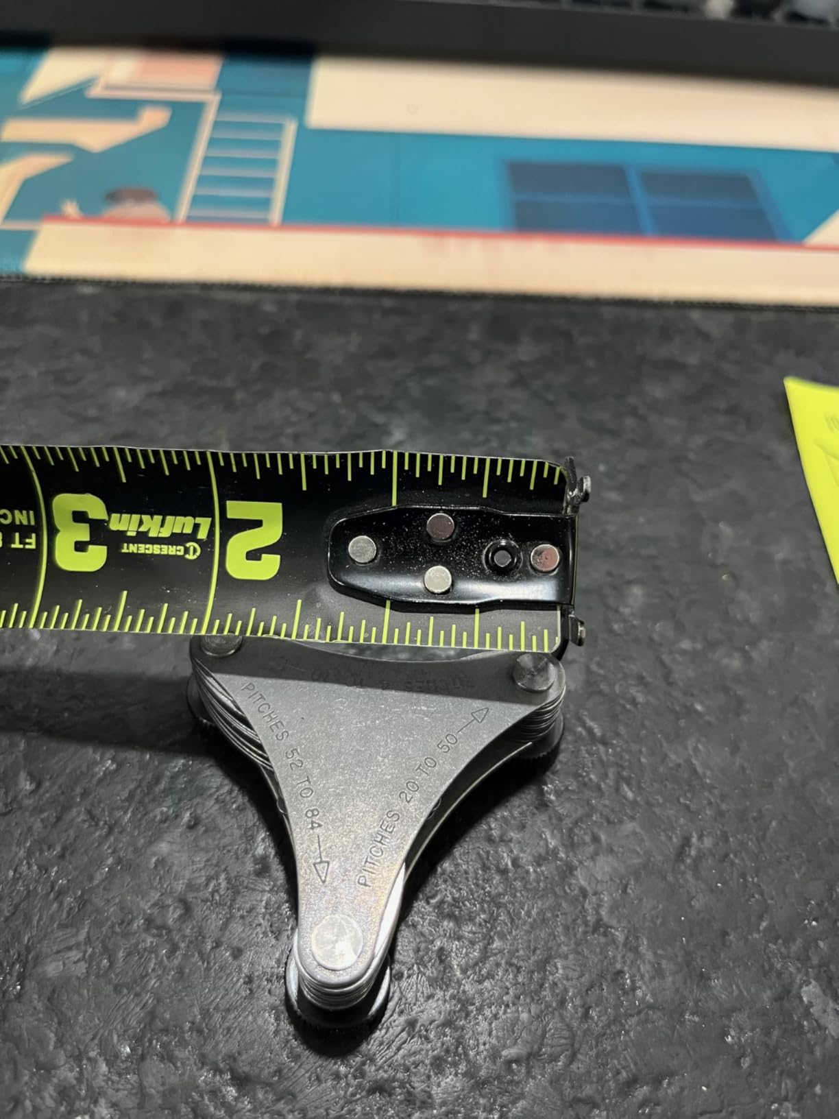 PEC Tools Screw Pitch Gauge, 4-84 TPI, Inch, 51 Leaves, Made in USA customer photo 2