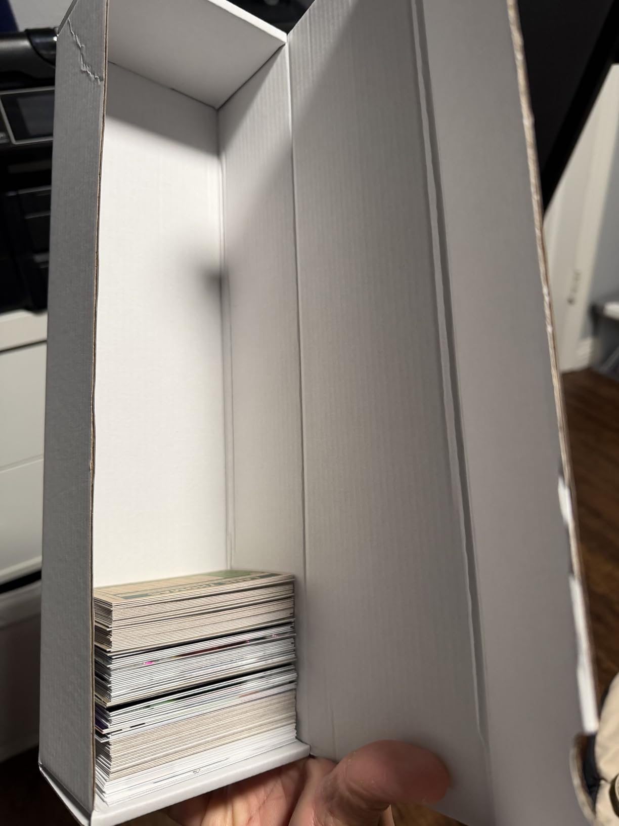 Trading Card Storage Box, 6-Pack 1100 Count White Corrugated Cardboard Bulk Sports Storage Box for TCG/Magic/Mtg Basketball Cards, Collectible Trading Cards customer photo 2