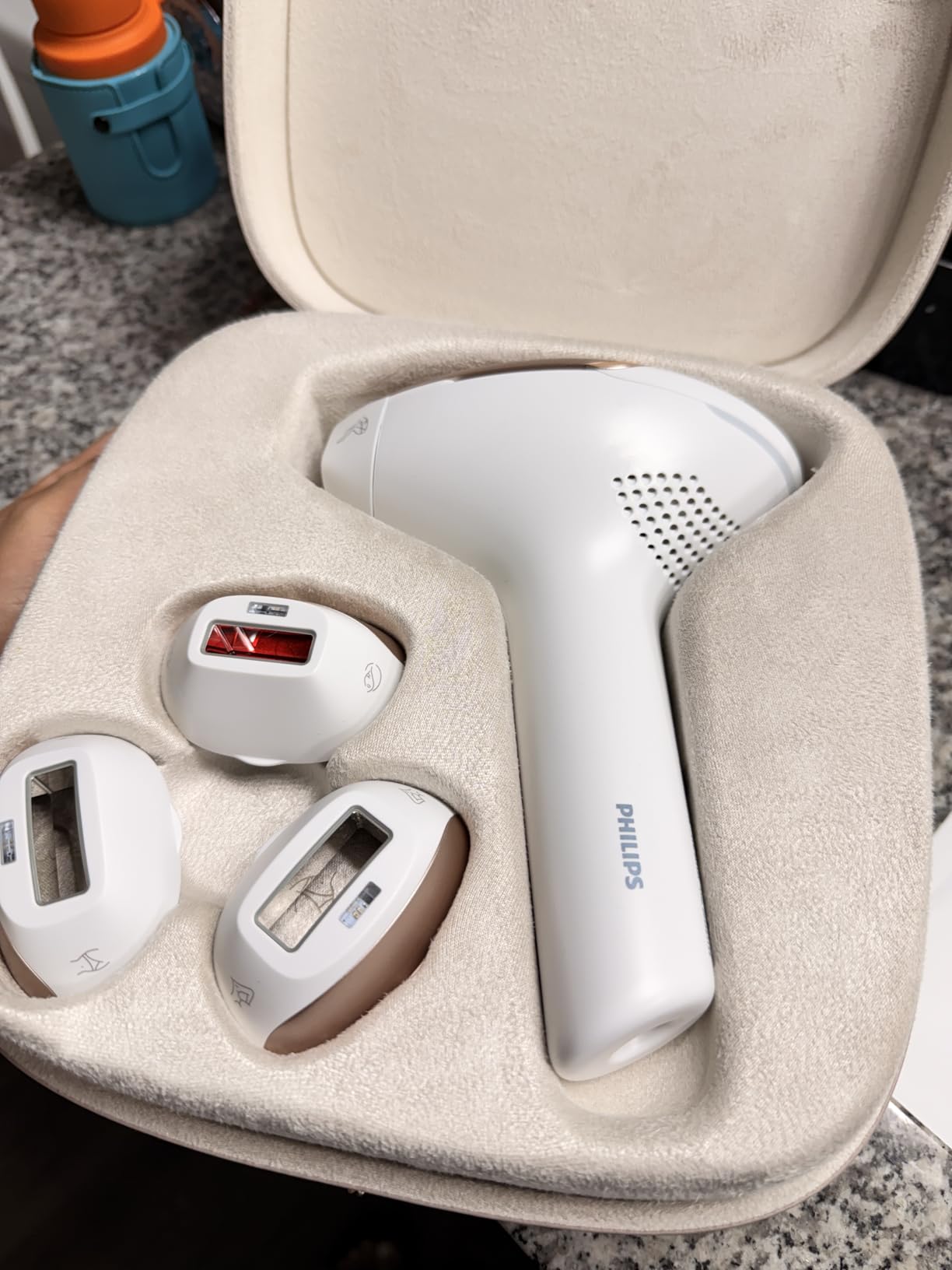 Philips Lumea 9000 Series IPL Hair Removal Device Permanent Laser Hair Reduction for Women & Men, Easy and Comfortable Use at Home, SenseIQ, 4 Attachments for Body, Face, Bikini & Underarms, BRI984/03 customer photo 1