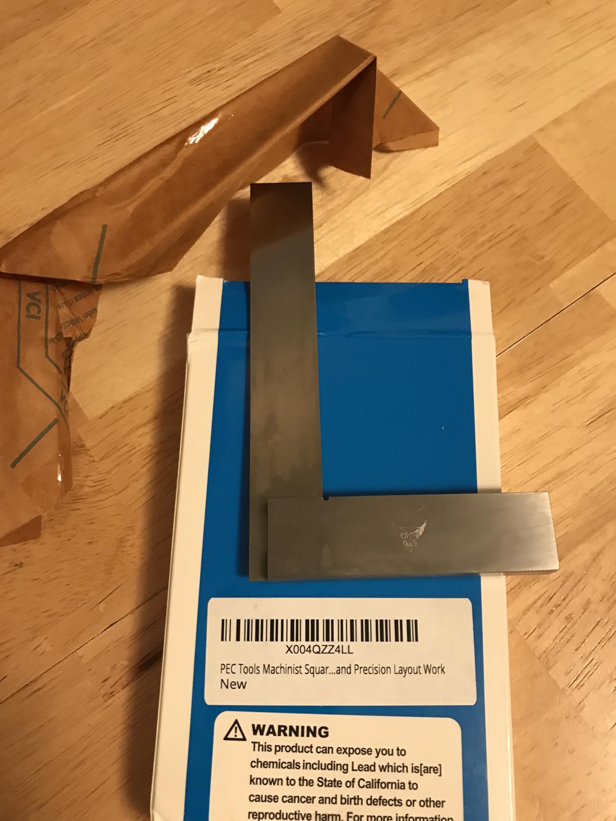 PEC Tools Machinist Square Precision Engineer Wide Seat Square 90 Right Angle Ground Hardened Steel Angle Ruler 3 x 2-1/2 Inch, Suitable for Woodworking and Precision Layout Work customer photo 1