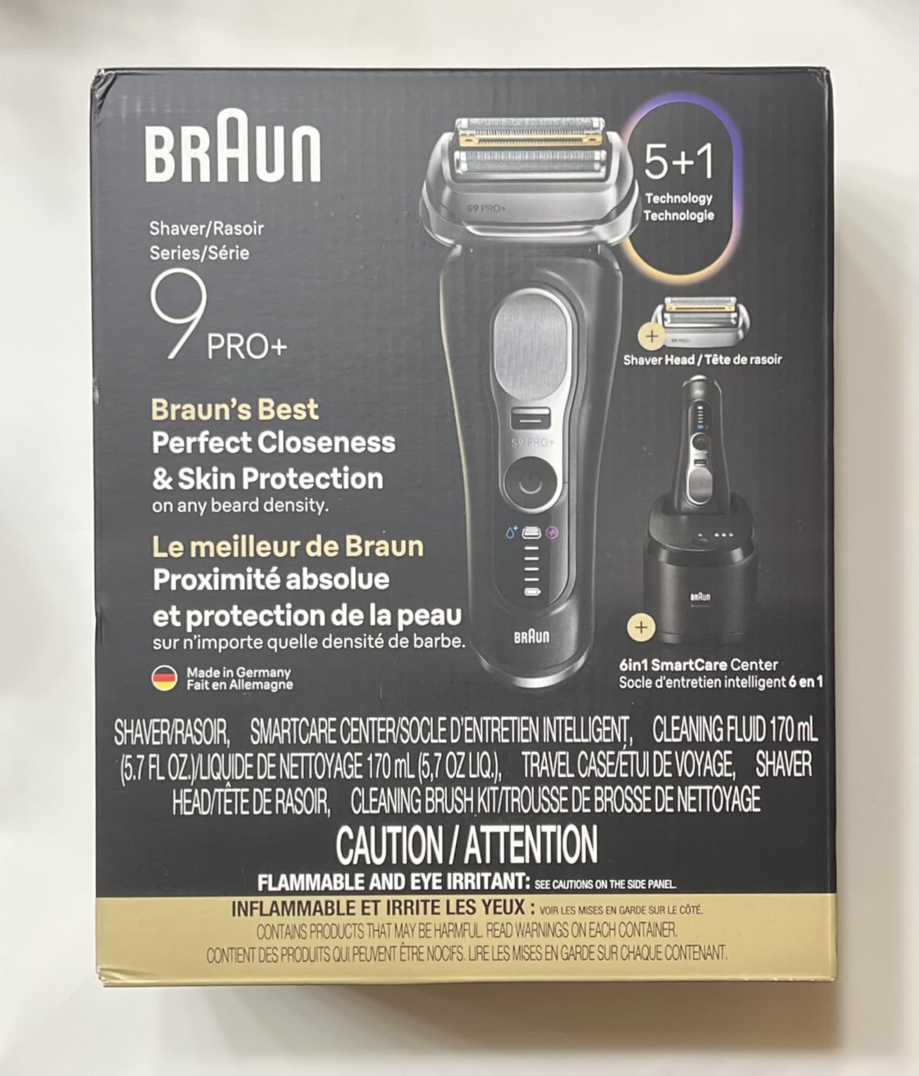 Braun Series 9 PRO+ Electric Shaver for Men, Wet & Dry Foil Razor, 6-in-1 SmartCare Clean & Charge Center, Built-in Precision ProTrimmer, ProComfort Attachment, Travel Case, Silver 9697cc customer photo 2