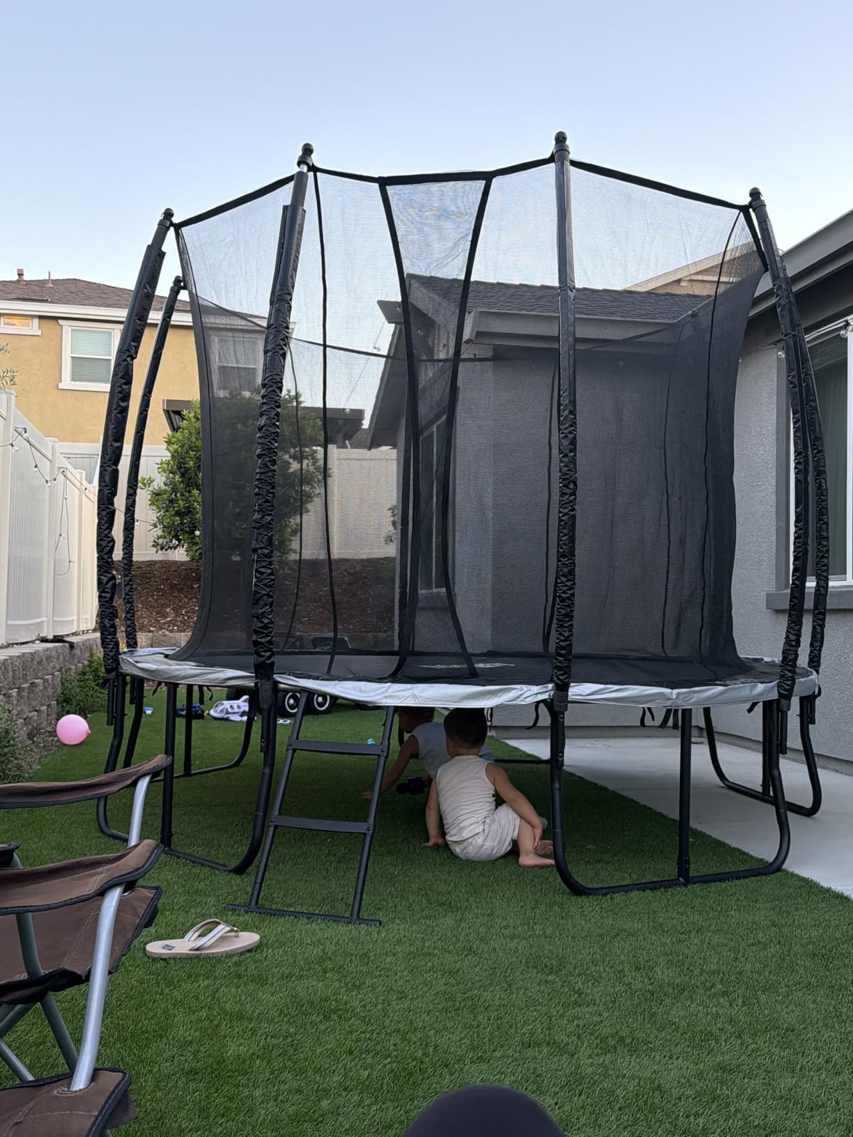 Trampoline Outdoor 10FT 14FT 16FT with Enclosure,5 Reinforced U-Shaped Legs with Center Support,ASTM Approved,Recreational Trampoline for Kids and Adults customer photo 1