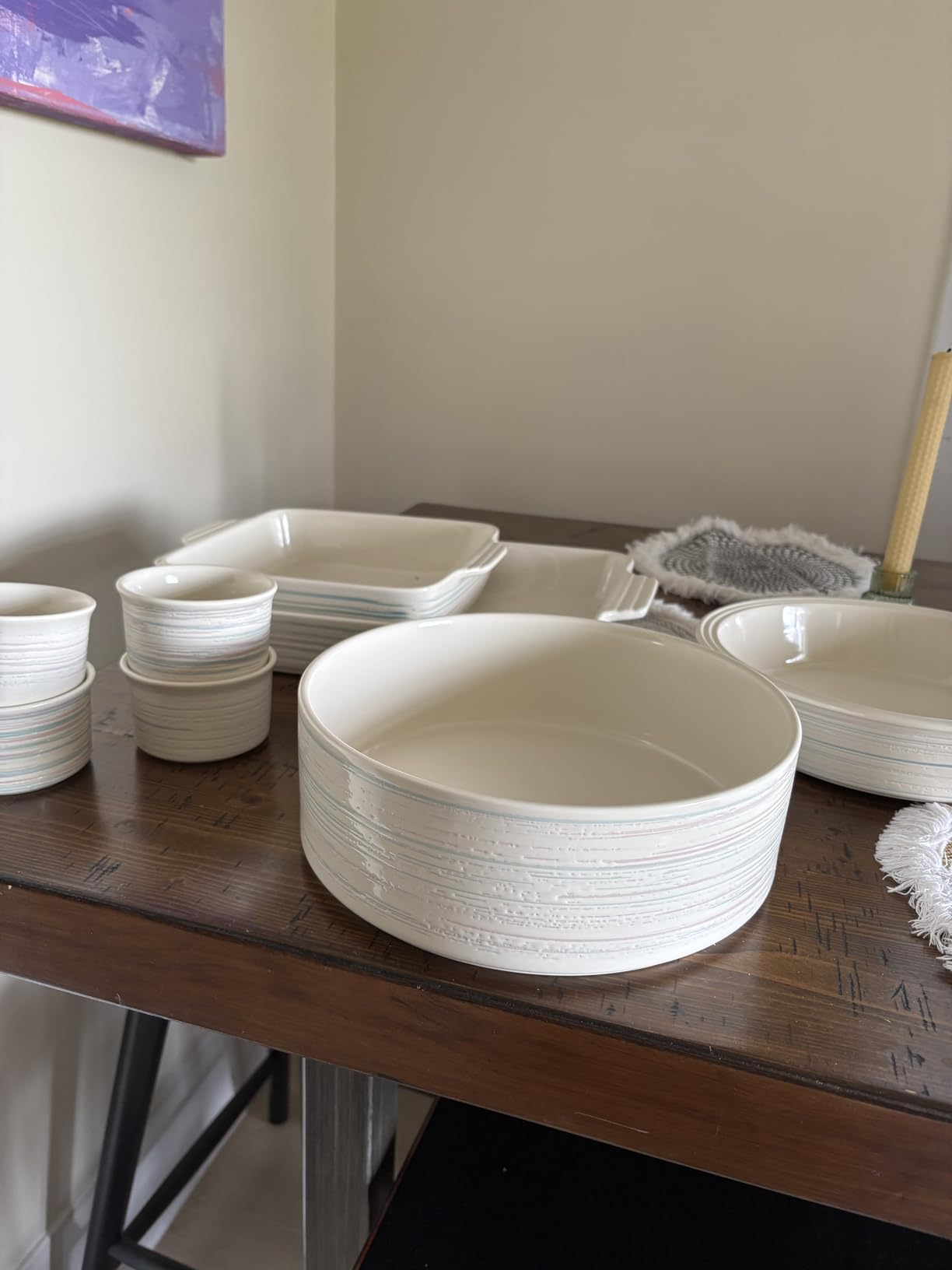 Pyrex 8-Piece, 6oz Ceramic Ramekin Bakeware Set, Nonstick Souffle Oven Pans, Bakers, For Baking, Roasting, Steaming customer photo 1