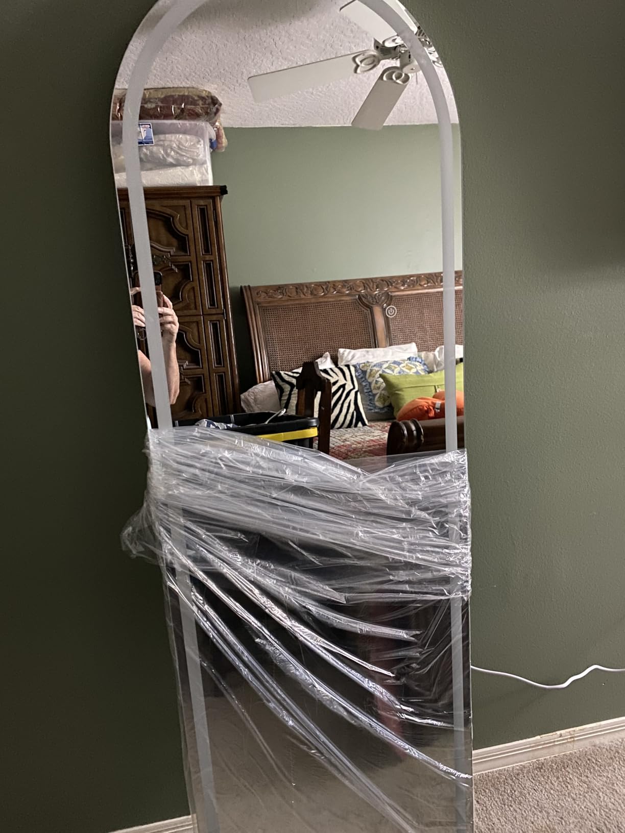 DUMOS Arched Full Length Mirror with Light, 20