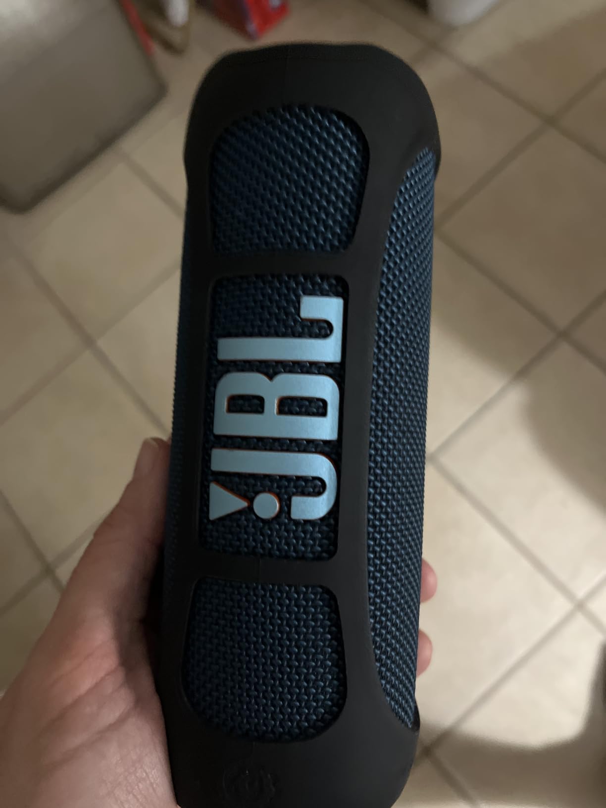 JBL Grip - Compact Bluetooth Speaker with Bold JBL Pro Sound and Ambient Light, up to 14 Hours of Playtime, Water, Dust and Drop-Proof (IP68), & Multi-Speaker Connection with Auracast (Black) customer photo 1