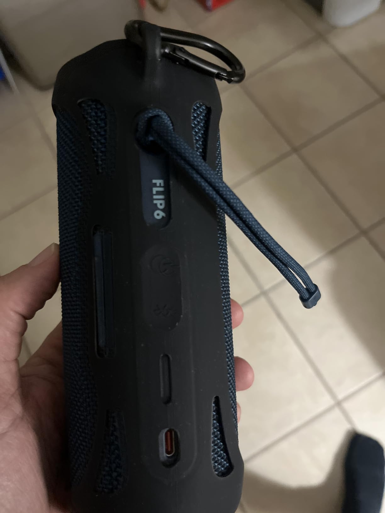 JBL Grip - Compact Bluetooth Speaker with Bold JBL Pro Sound and Ambient Light, up to 14 Hours of Playtime, Water, Dust and Drop-Proof (IP68), & Multi-Speaker Connection with Auracast (Black) customer photo 2