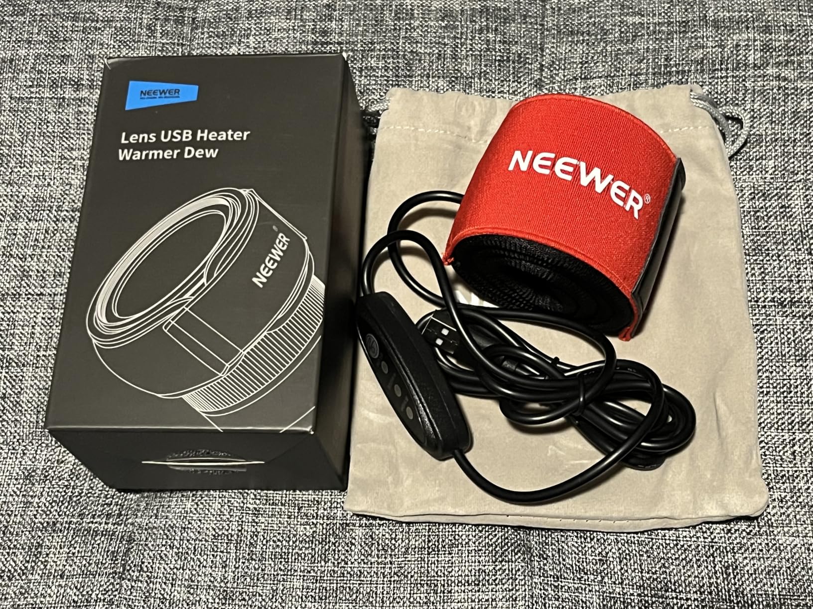 NEEWER 23.6 inch/600mm USB Lens Heater Warmer with 3 Temperature Settings, Dew Heater Strip Prevents Dew Fog Condensation for DSLR Mirrorless Camera Telescope Binocular Astrophotography, HW-23B customer photo 2