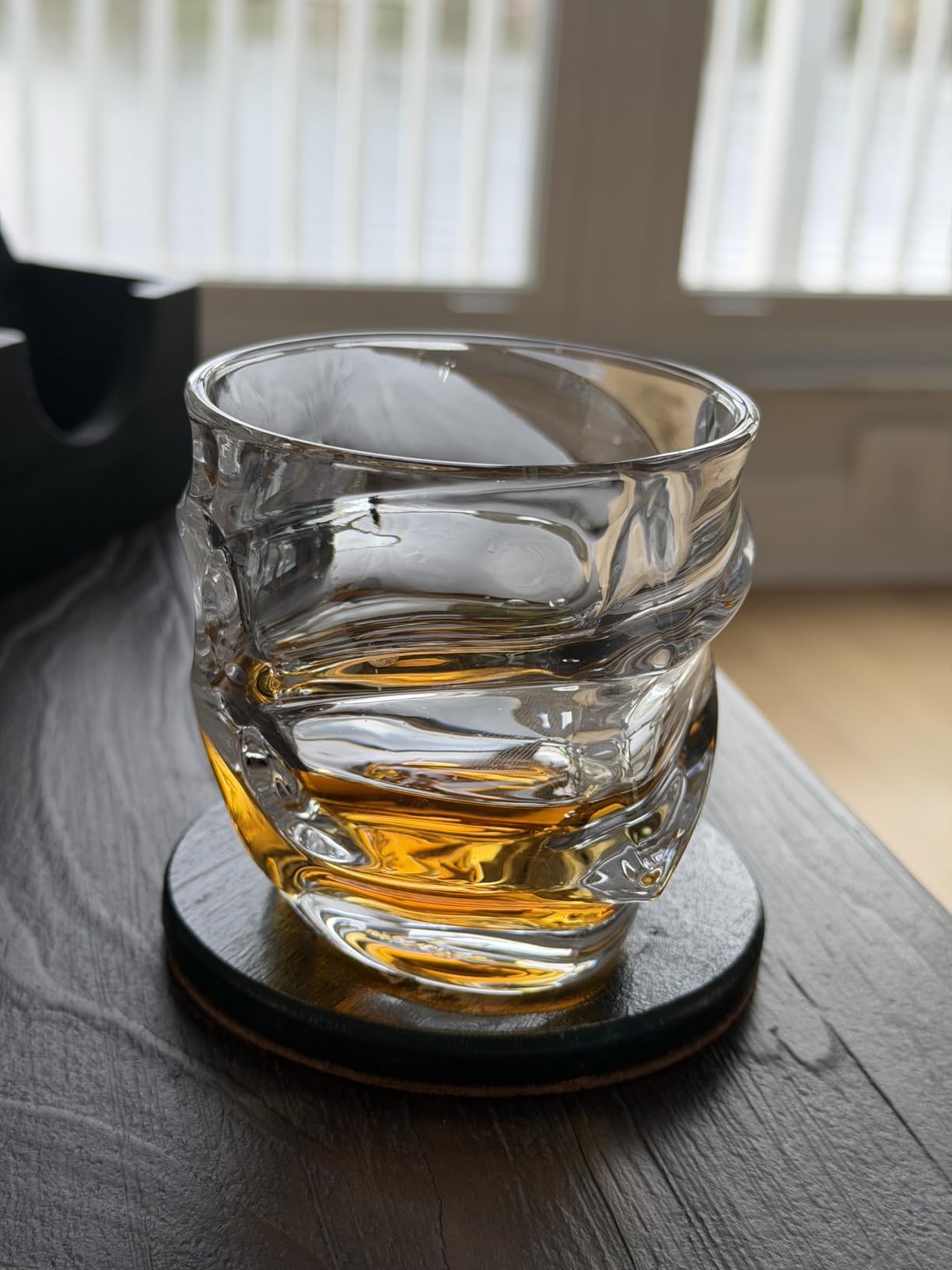 TSUKIGLASS Storm Premium Japanese Crystal Whiskey Glasses Set of 4 - Gift Ready Box, 100% Ultra Clarity Lead-Free Crystal, 10oz Tumblers for Bourbon, Scotch & Cocktails, Luxury Gift for Father's Day customer photo 1