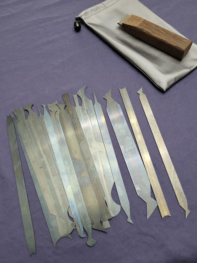 17PCS Card Scraper Woodworking Cabinet Scraper Card Set for Woodworking Multi Burnisher, Blue Spring Steel, Bevel Knife Deburring Tools for Detailed Wood Finishing customer photo 1