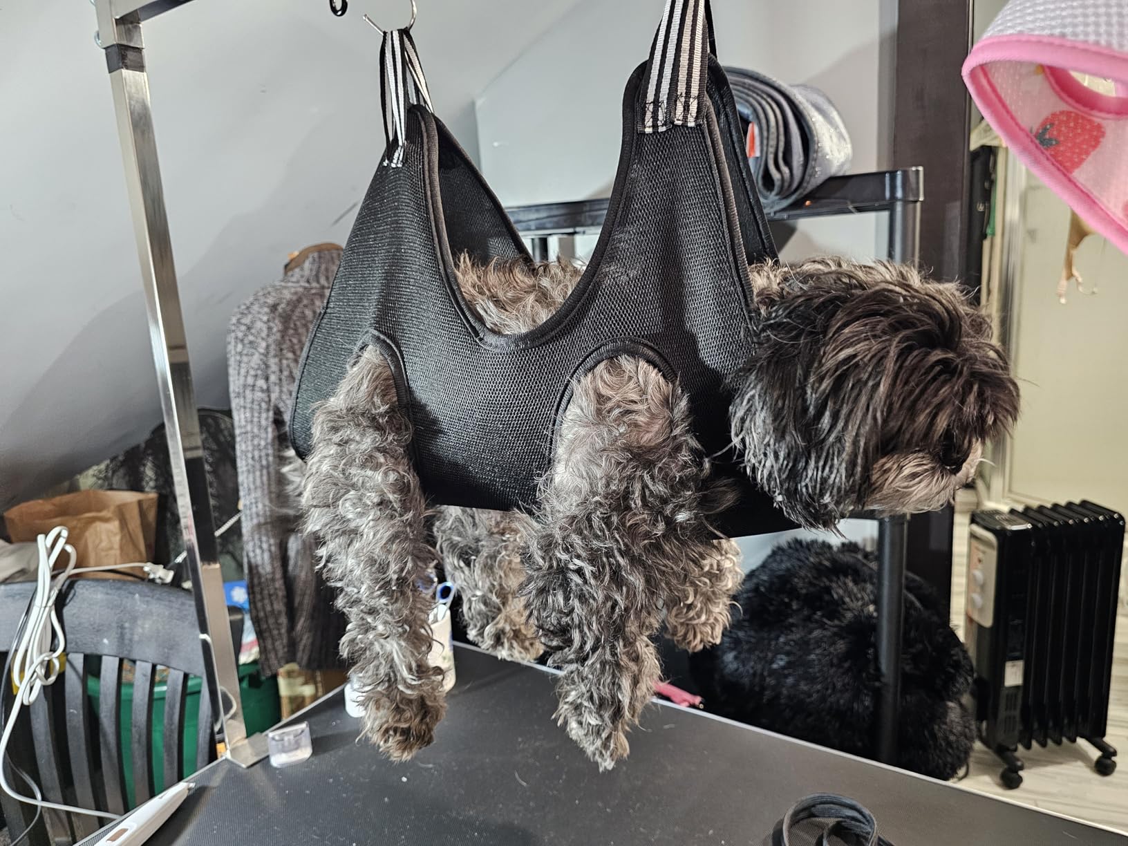 niffgaff Dog Grooming Table with Arm, Hammock & Nooses, 30