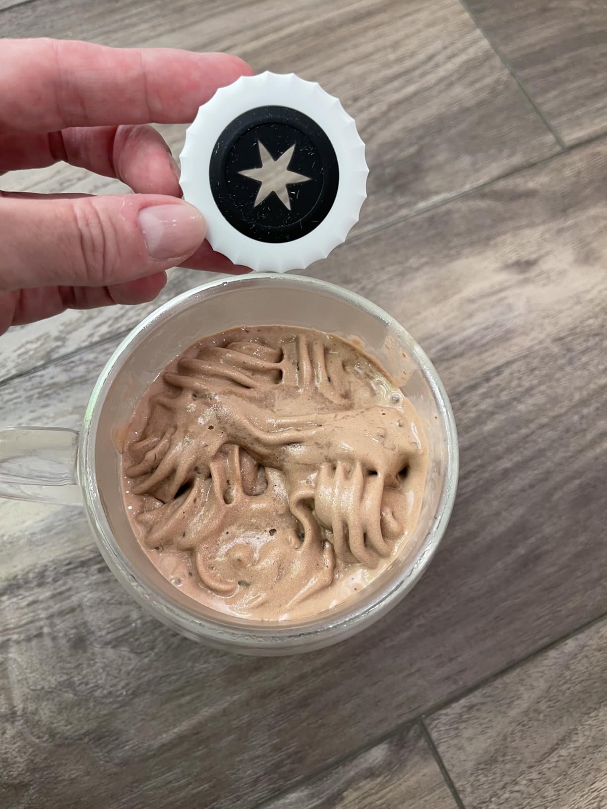 6 sets swirl nozzle for Ninja Swirl Creami Pints Lids, Soft Serve Maker nozzle for Ninja Swirl Creami NC701 & NC700 Pints Lids, (6 groups of different shapes) (6, Black) customer photo 1