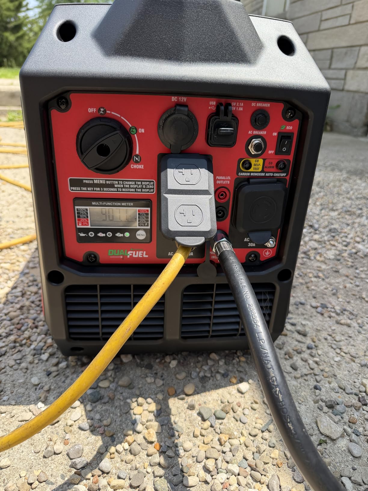 PowerSmart 3800 Watt Dual Fuel Inverter Generator for Camping or Home Use | CO Protect, Long Runtime customer photo 2