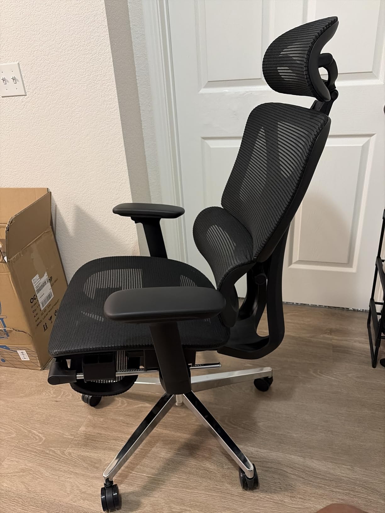 FLEXISPOT ErgoX-PRO Ergonomic Office Chair with Footrest Black - Cloudtech Cushion, 5D Lumbar, 7D Armrests, 4D Headrest, 551LBS Capacity - Office, Gaming, Home customer photo 2