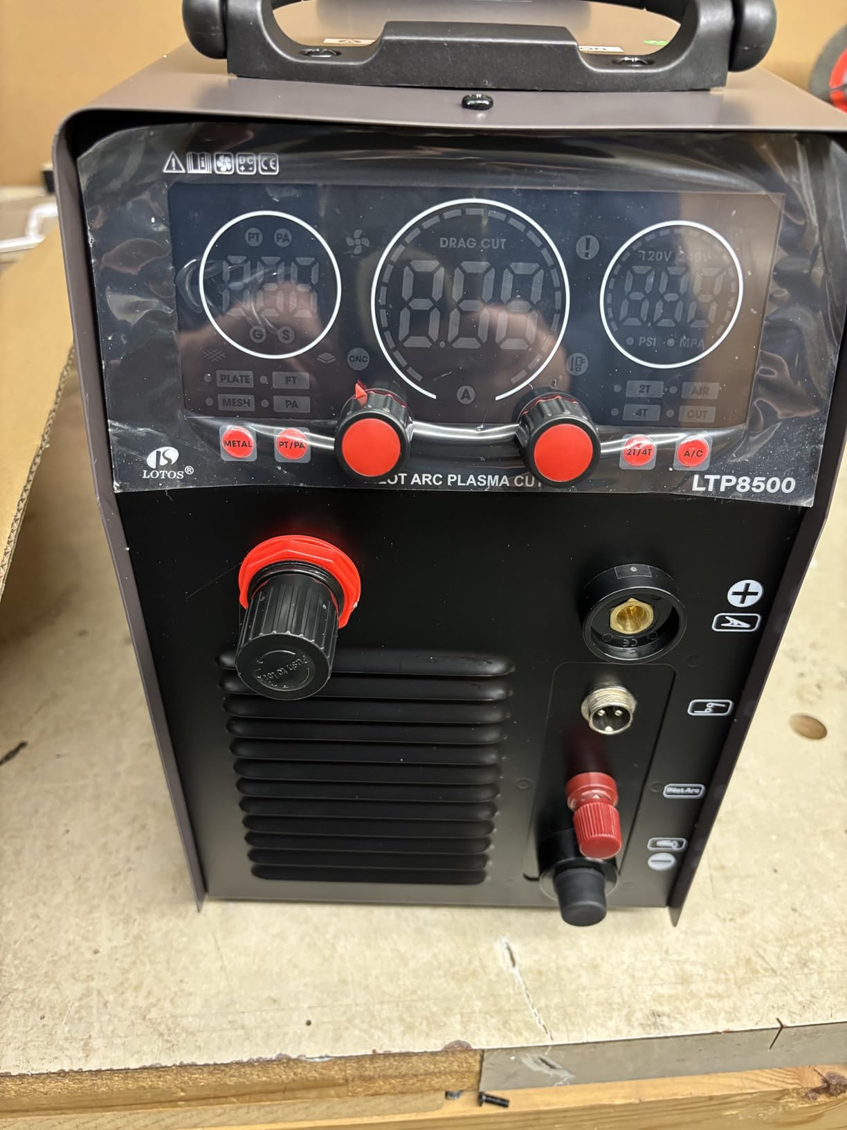 LTP8500 | 85A HF Pilot Arc Plasma Cutter, Drag-Cut Enabled, 1