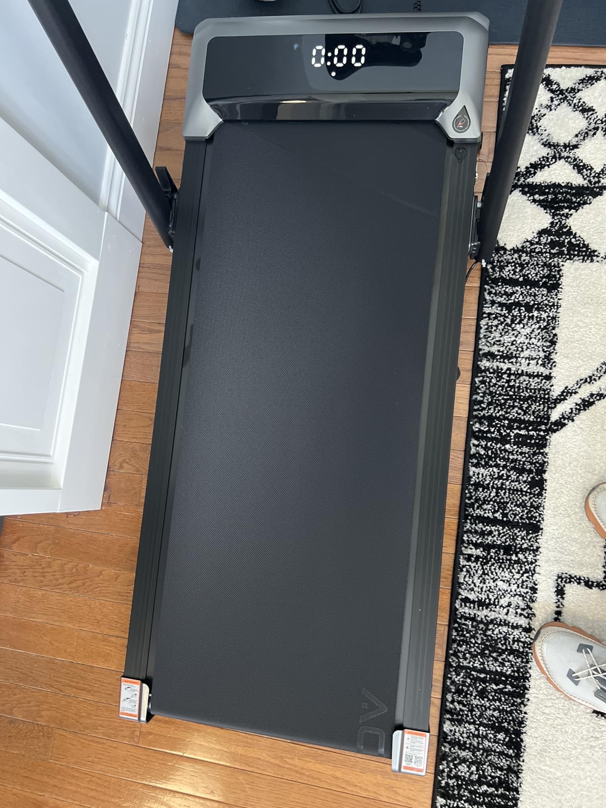 Acezoe Walking Pad with 12% Incline & Height-Adjustable Handlebar, 5-in-1 Foldable Treadmill for Home & Office, Portable Under Desk Treadmill with LED Display & App Control customer photo 1