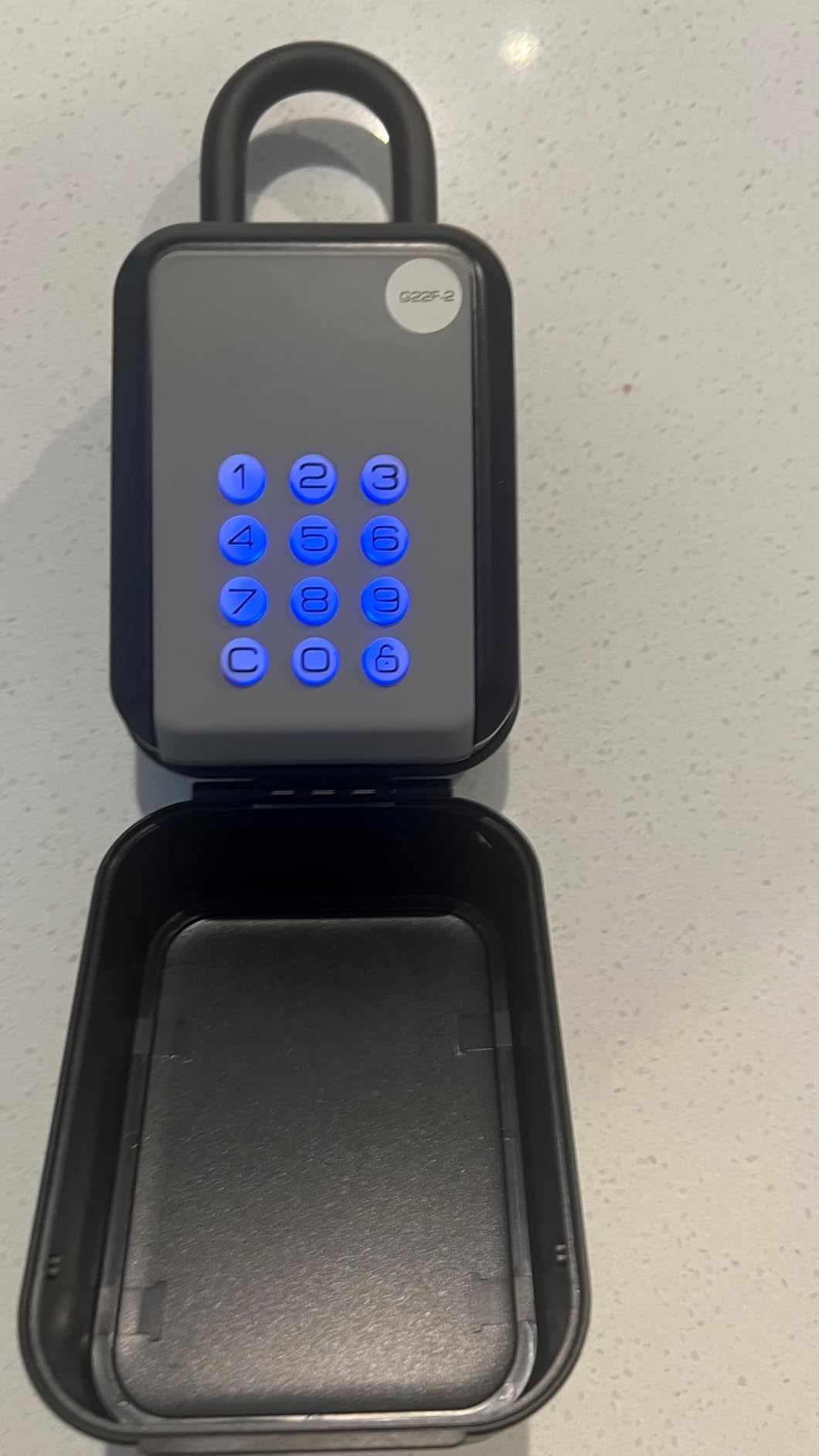 Smart Key Lock Box - Bluetooth APP(Tuya APP) Control & PIN Code, IP65 Weatherproof Wall Mounted Lock Box for Airbnb, Realtor, Home Office, Holds 5 Keys+3 Access Cards customer photo 2