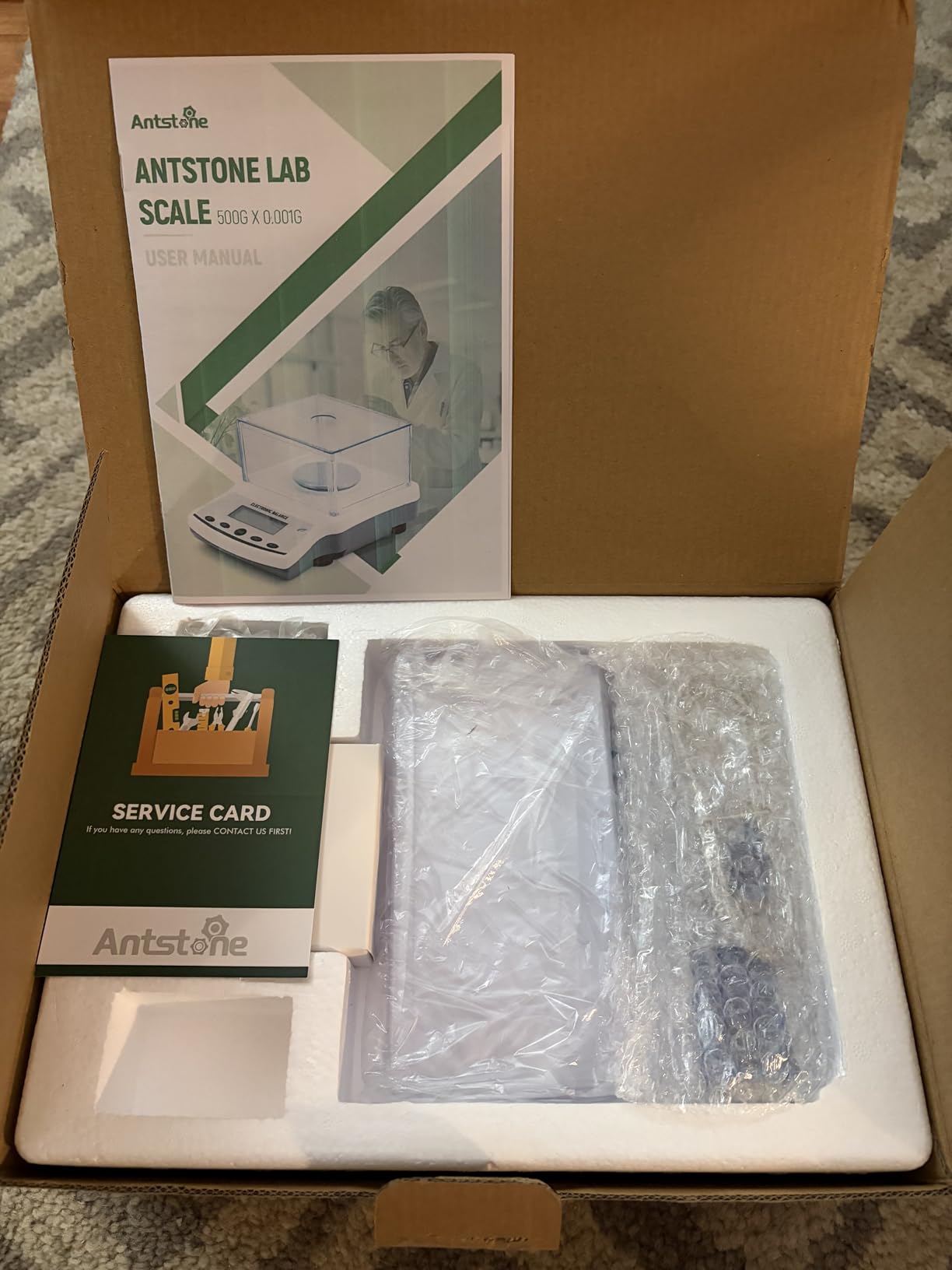 Antstone Lab Scale 500g x 0.001g Accuracy Digital Scientific 1mg Scale Laboratory Precision Analytical Balance with Windshield 001 Gram Readability Digital Jewelry Weighing Scale with 200g Weight customer photo 2
