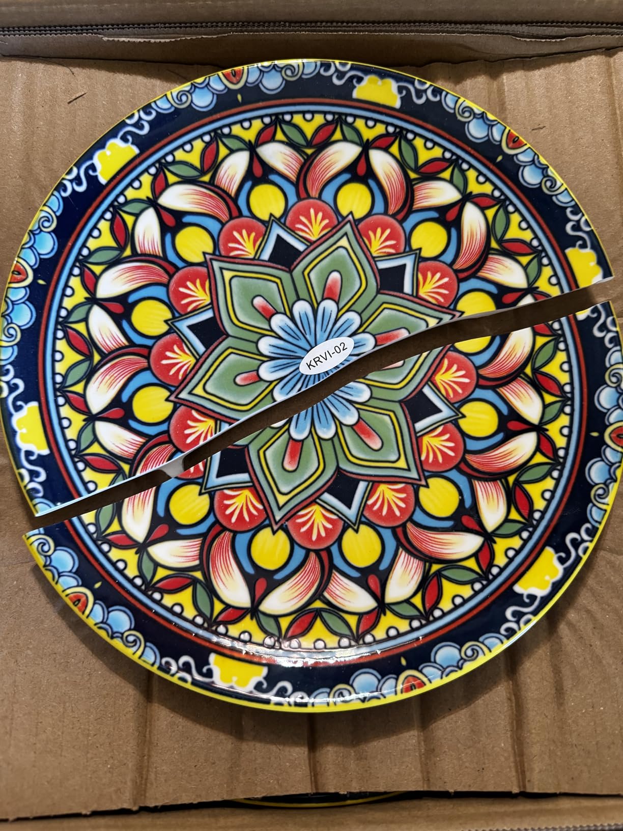 vancasso 24-Piece Dinnerware Sets, Bohemian Porcelain Dishes Set for 6, Series KRVI, Microwave & Dishwasher Safe customer photo 2