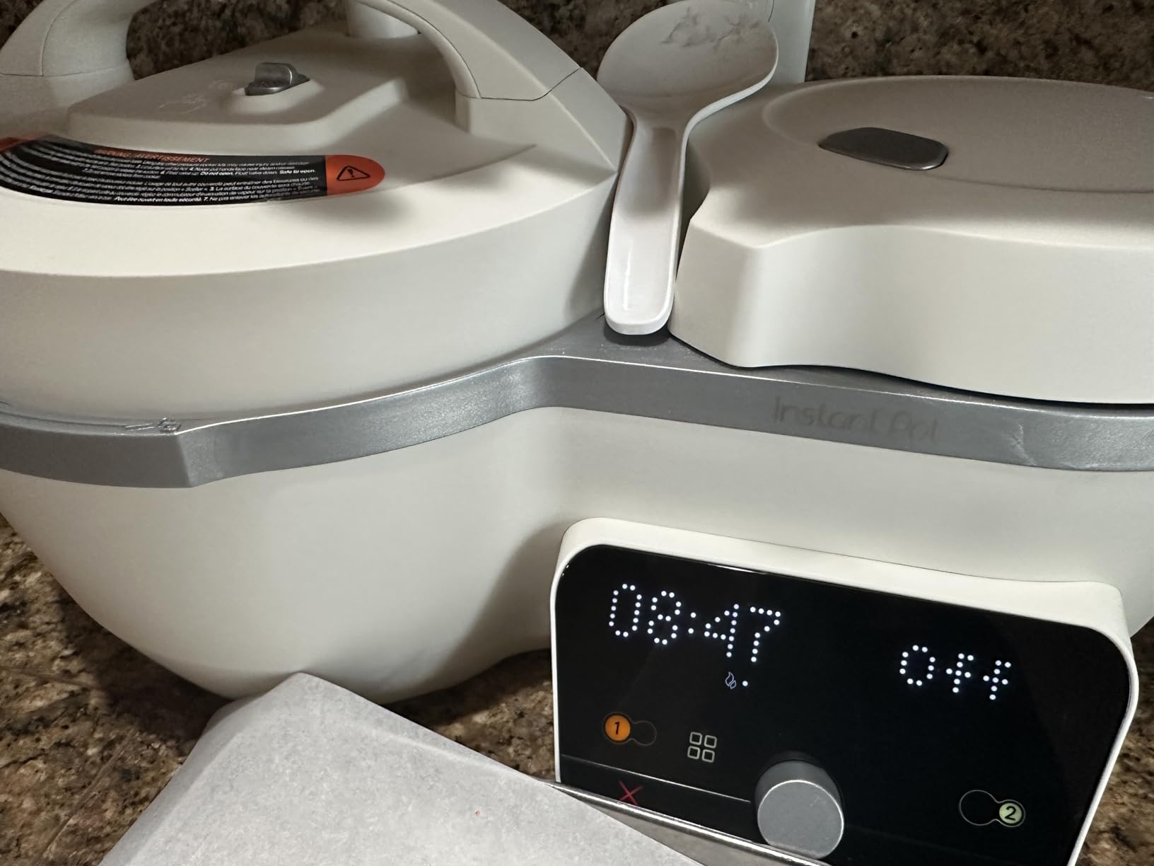 Instant Pot Dual Action 8-in-1 Multi-Cooker with Serve Together Smart Timing, 4Qt Pressure Cooker & 2Qt Rice Cooker, Cook Mains & Sides Together customer photo 2