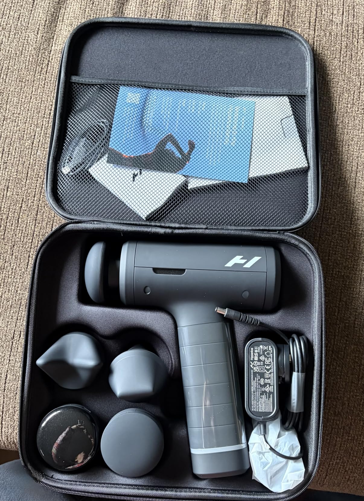 Hyperice Hypervolt 3 Pro - Professional Percussion Massage Gun with QuietGlide Technology | 6 Speeds, Pressure Sensor, Heated Head & 5 Attachments | Deep Tissue Muscle Relief and Recovery customer photo 2