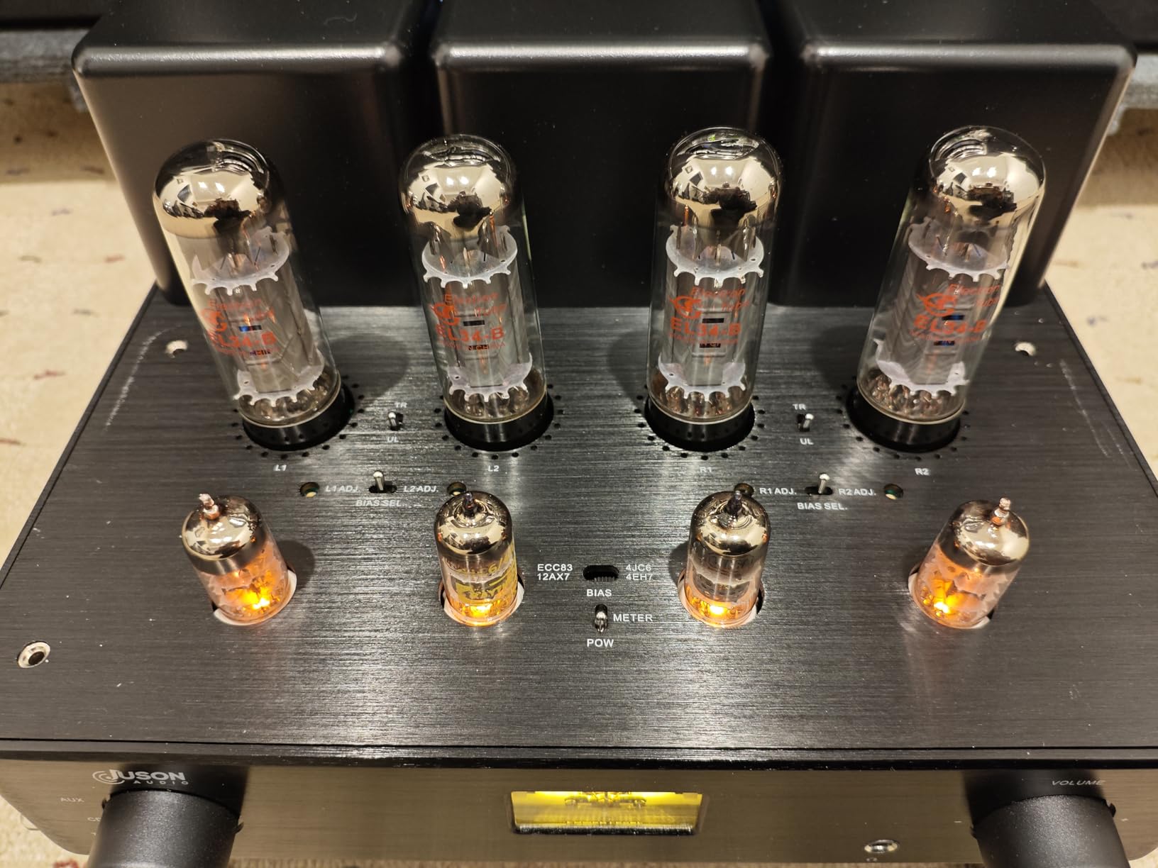 PA2 EL34 Tube Amplifier, Push-Pull Integrated Tube Amp,Triode & Ultralinear Mode,Vacuum Tube Headphone Amp for Home Audio Stereo customer photo 1