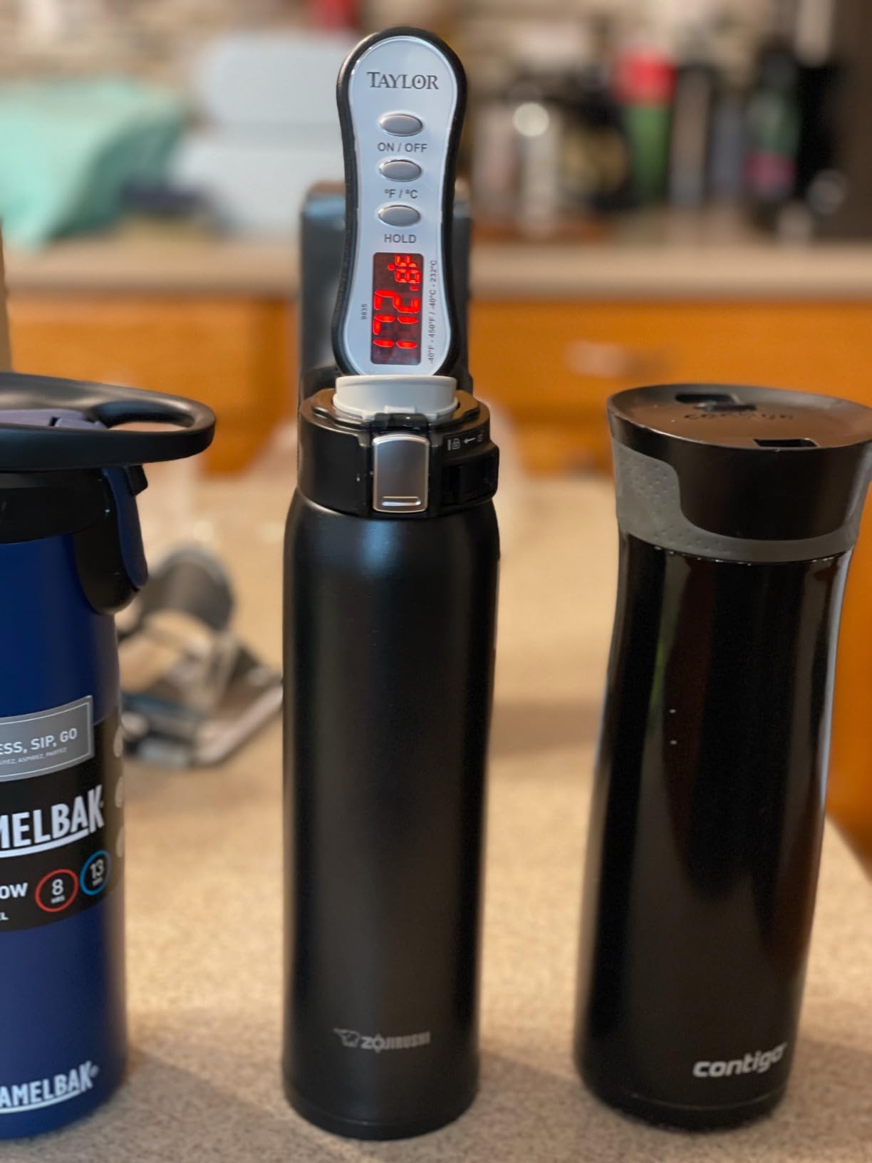 Hydro Flask Flex Sip Coffee Tumbler - Insulated Stainless Steel, Non Spill, Leak Proof Travel Cup 20 Oz Harbor Blue customer photo 2