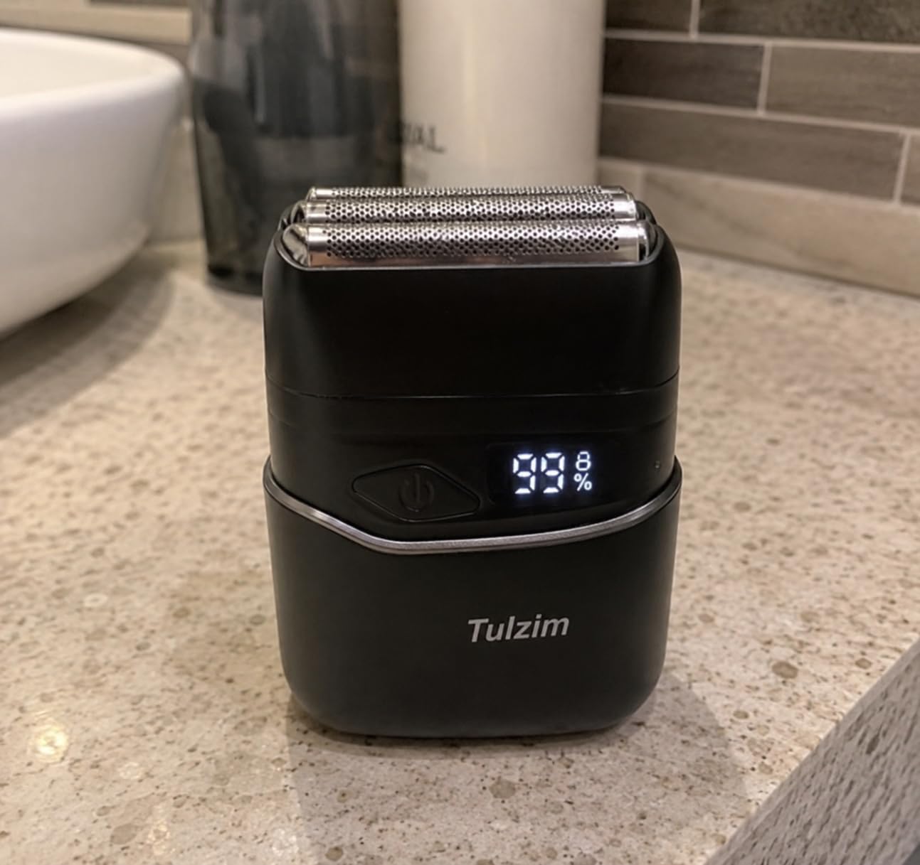 Tulzim Electric Foil Shaver for Men: Cordless Electric Razor for Face & Beard - 3 Floating Blades, 100-Min Runtime, USB-C Fast Charge, IPX7 Waterproof for Travel, Carbon Black customer photo 2