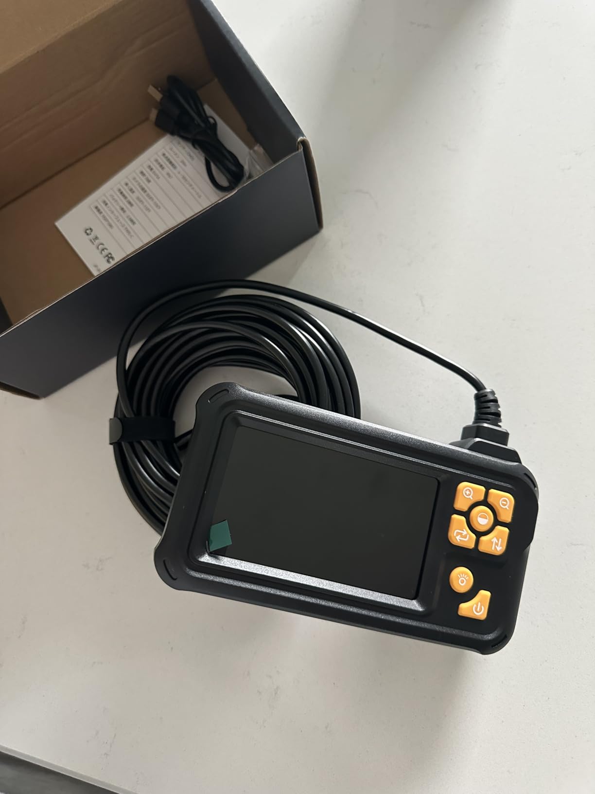 50FT Endoscope Camera with Light, 1080P HD Borescope Inspection Camera with 8 LED Lights, IP67 Waterproof Sewer Tools Snake Camera with 4.3