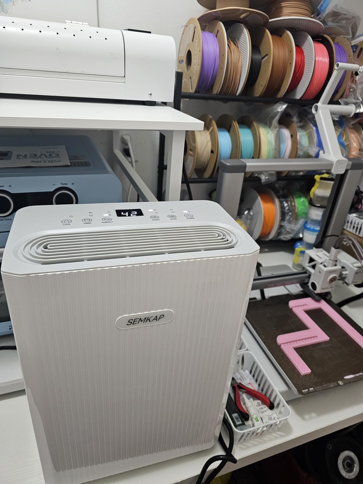 2500 Sq.Ft Dehumidifier for Basement with Drain Hose, SEMKAP 32 Pints Dehumidifiers for Home, Large Room, Bathroom, Bedroom, Low Noise With Smart Compressor, Intelligent Humidity Control, 24HR Timer customer photo 1